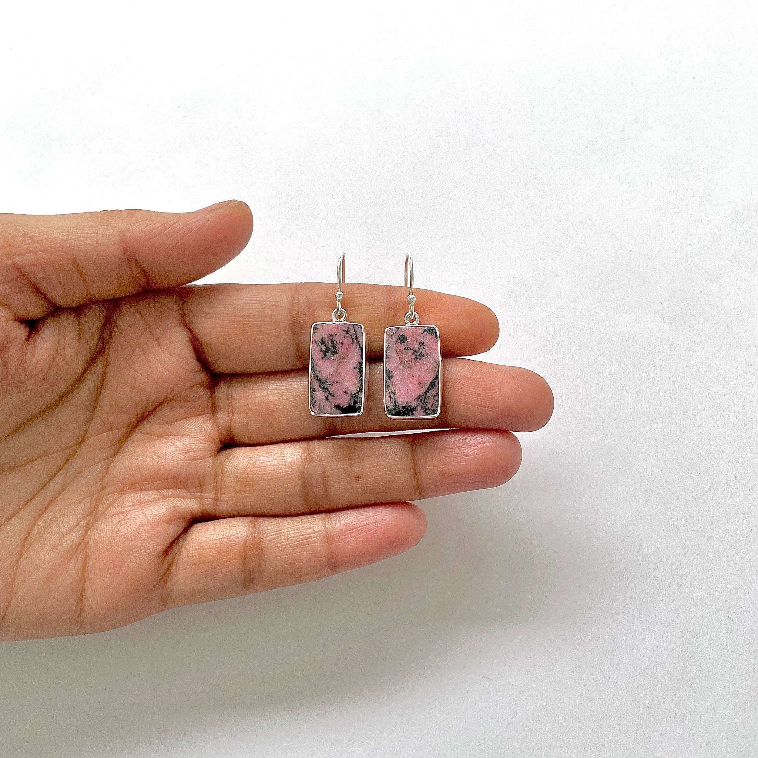 Rhodonite Earring-(RDN-3-15)