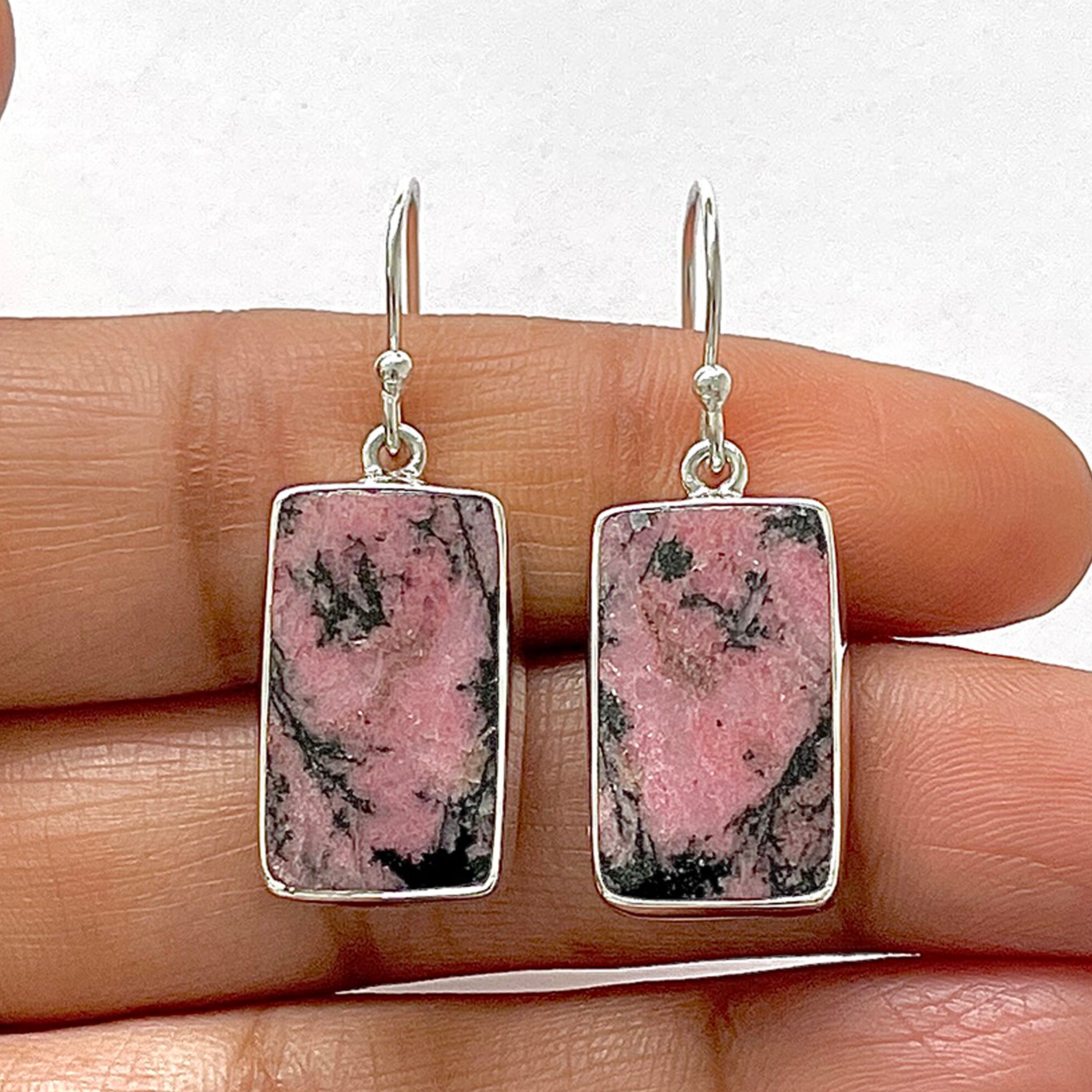 Rhodonite Earring-(RDN-3-15)