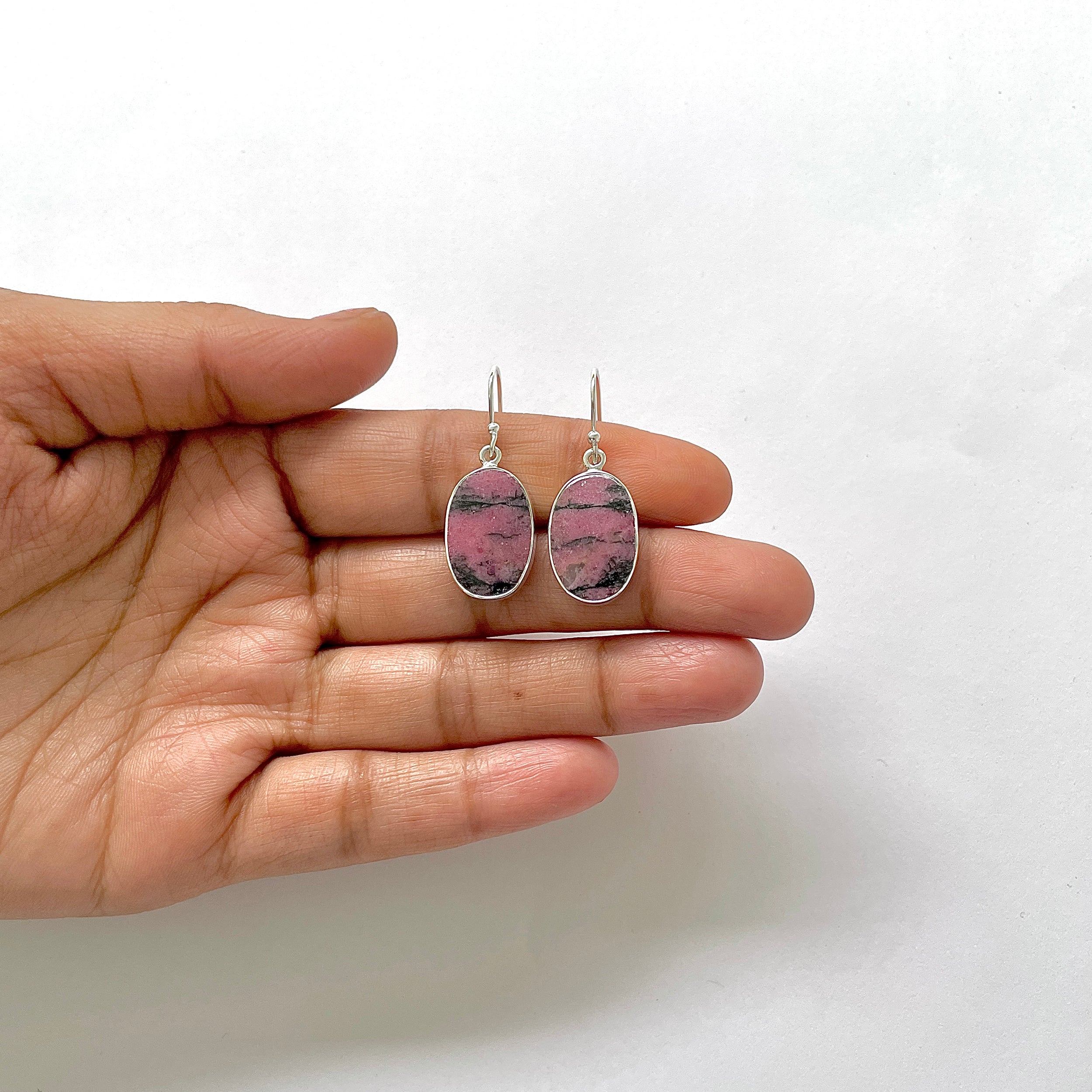 Rhodonite Earring-(RDN-3-16)