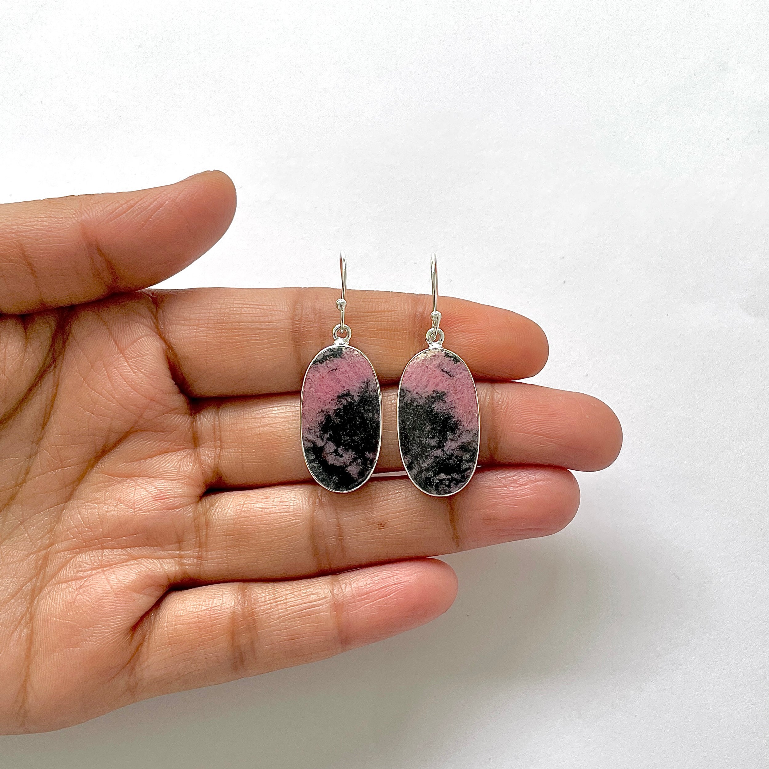 Rhodonite Earring-(RDN-3-2)