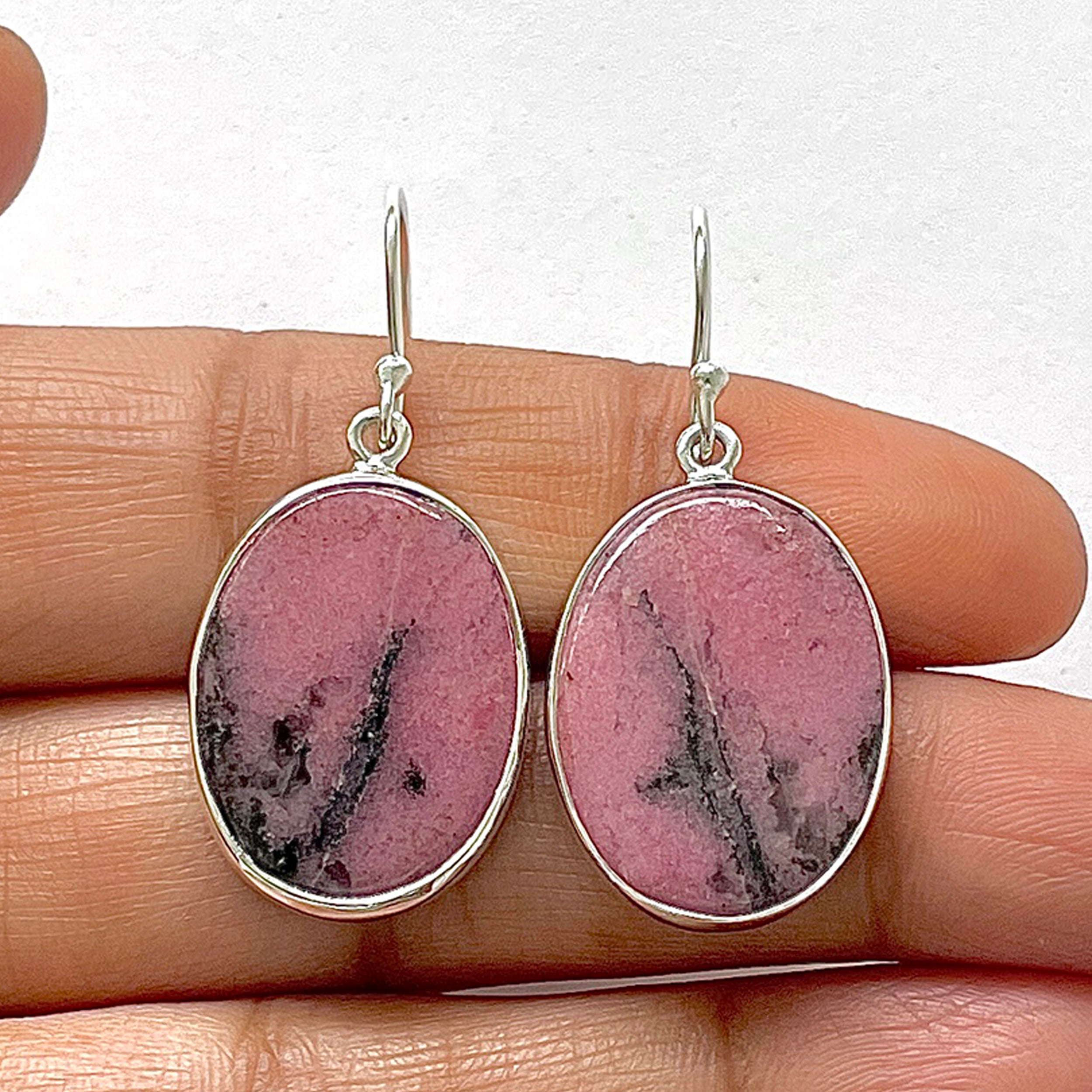 Rhodonite Earring-(RDN-3-4)
