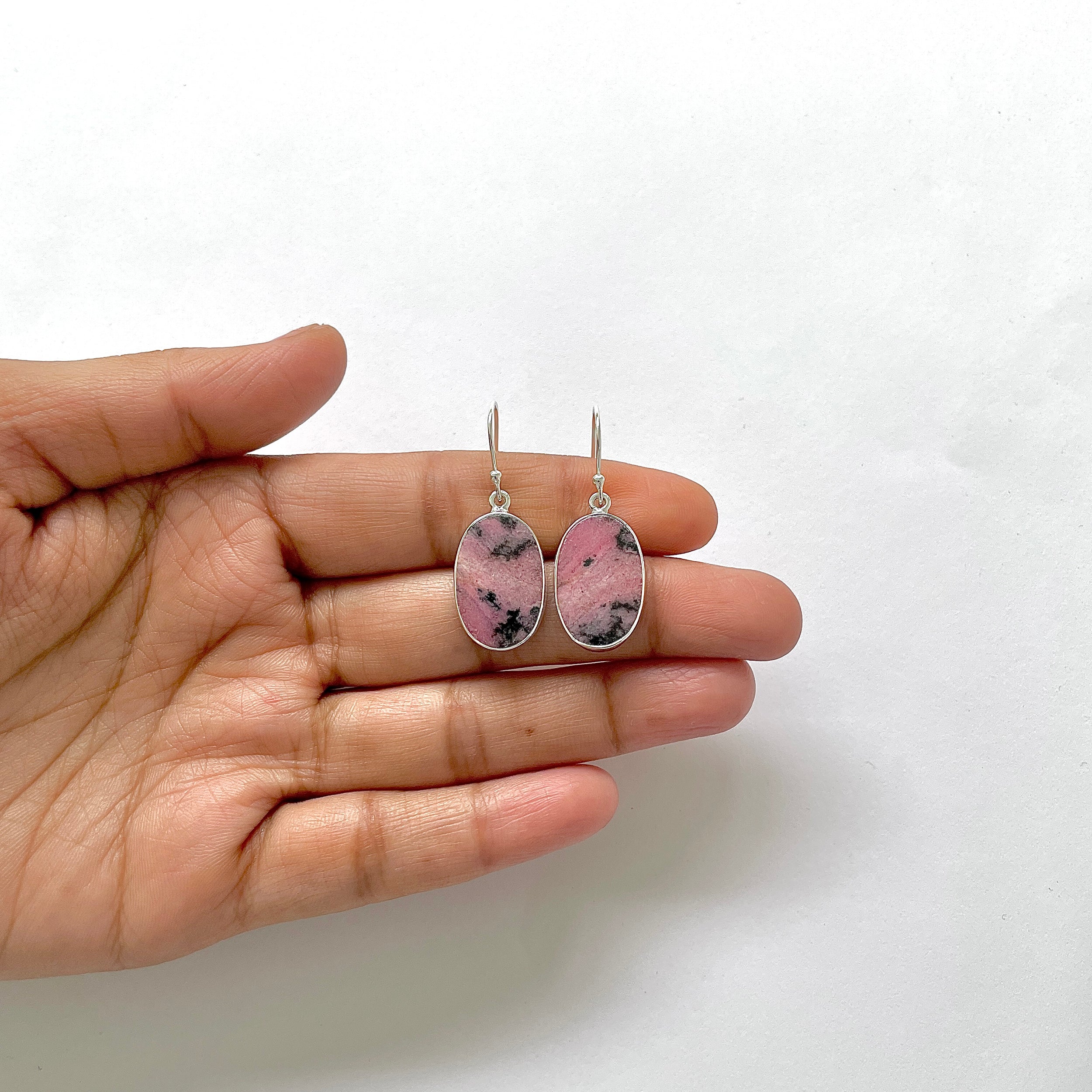 Rhodonite Earring-(RDN-3-6)