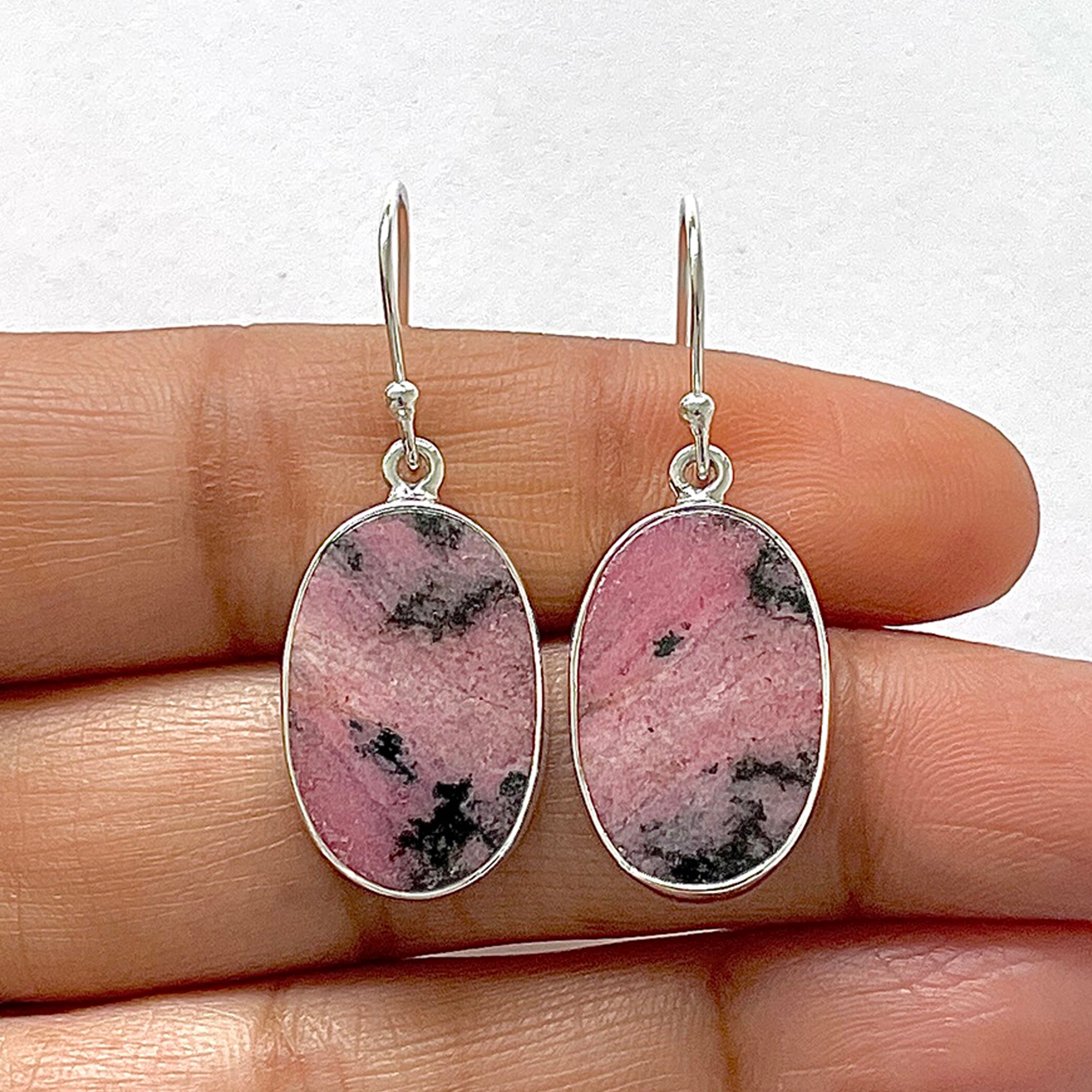 Rhodonite Earring-(RDN-3-6)