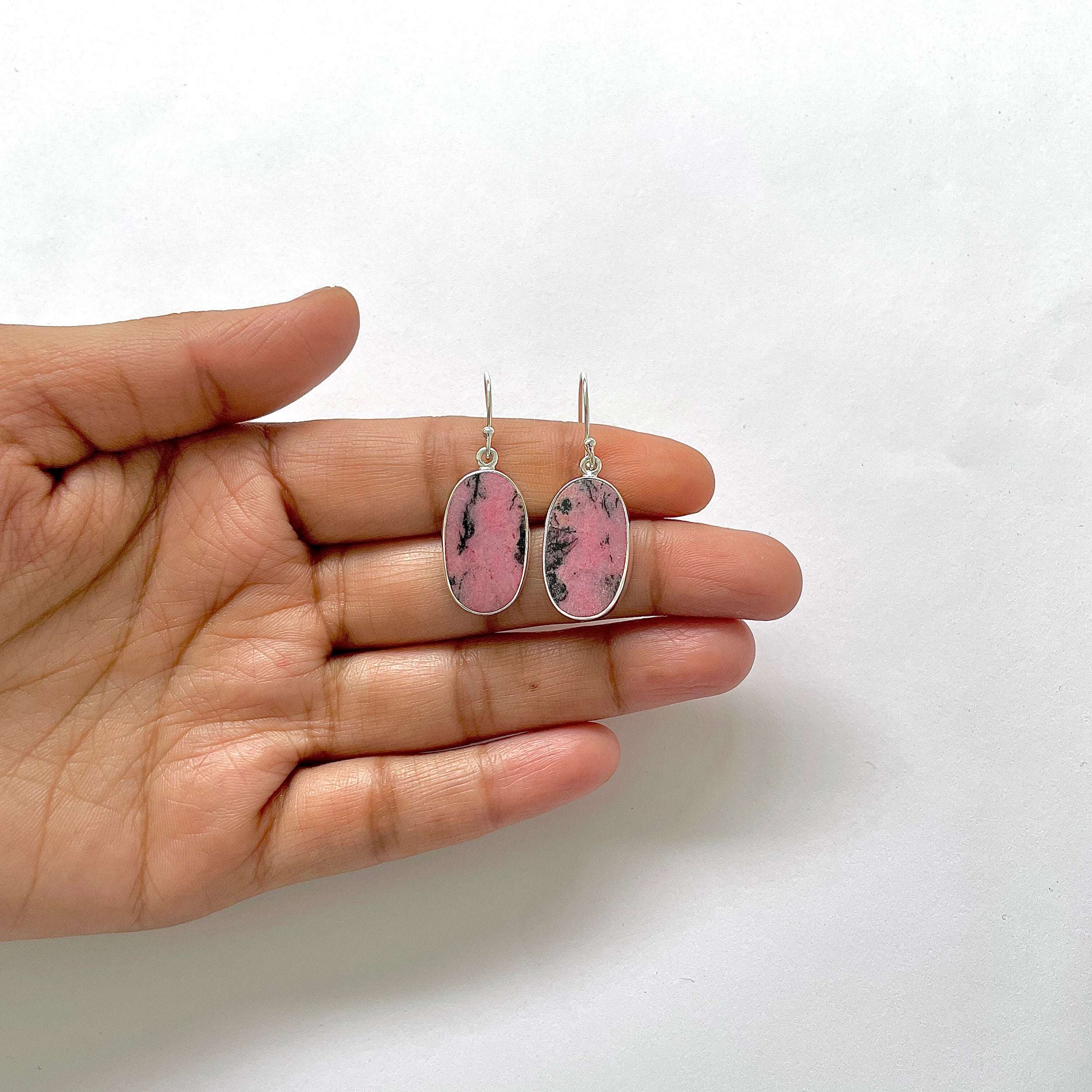 Rhodonite Earring-(RDN-3-7)