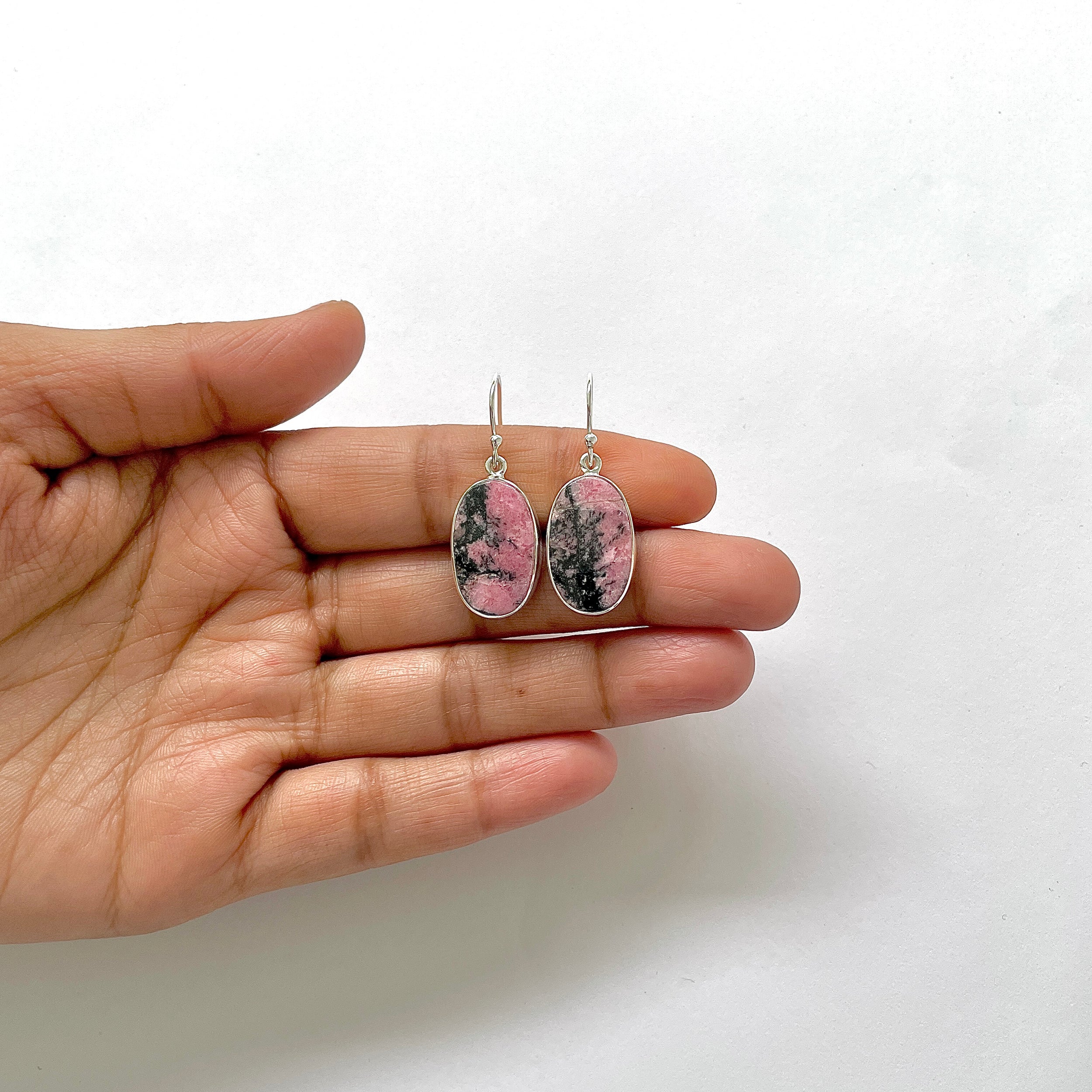Rhodonite Earring-(RDN-3-8)