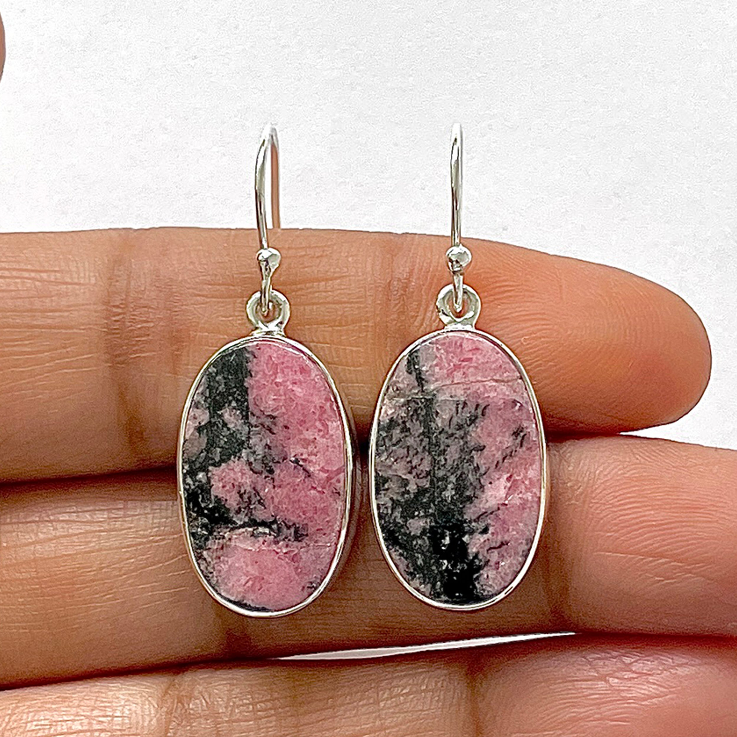 Rhodonite Earring-(RDN-3-8)