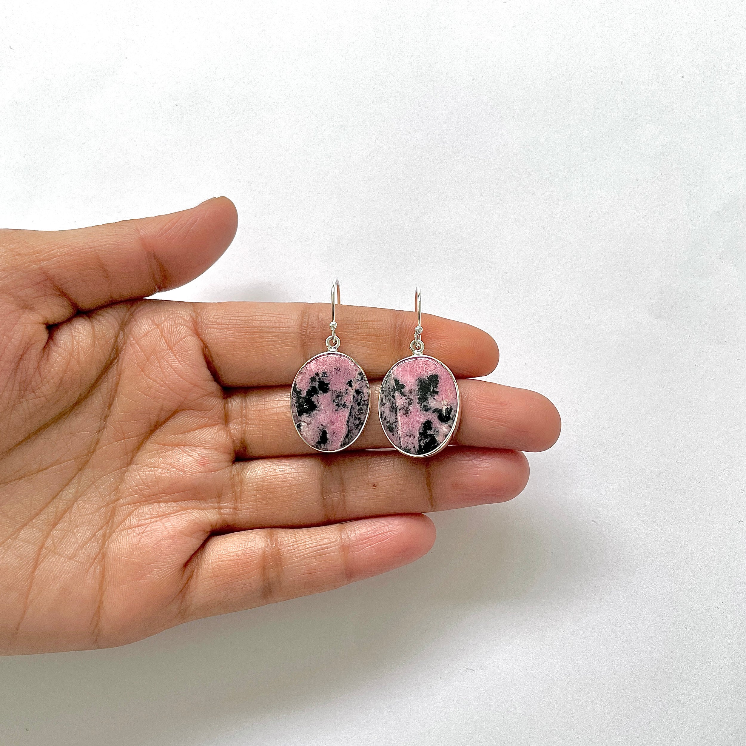 Rhodonite Earring-(RDN-3-9)