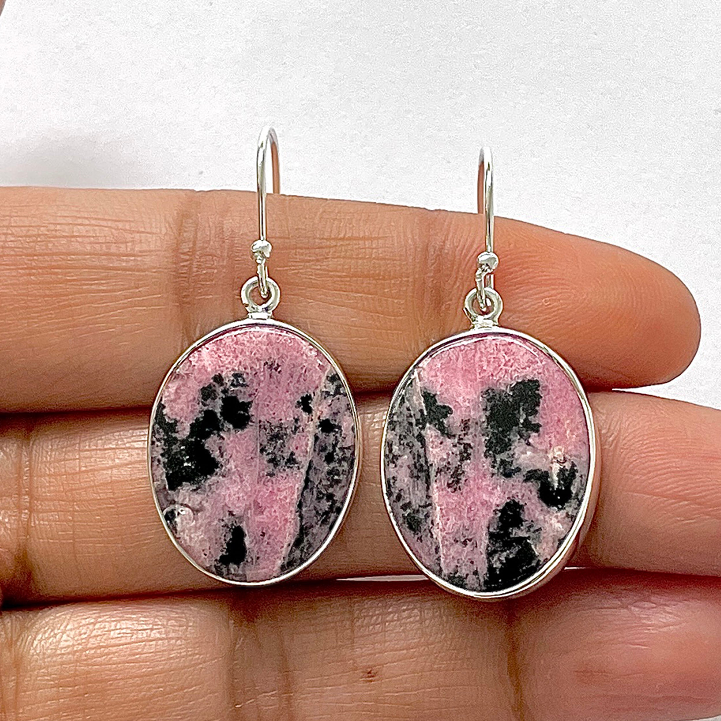 Rhodonite Earring-(RDN-3-9)