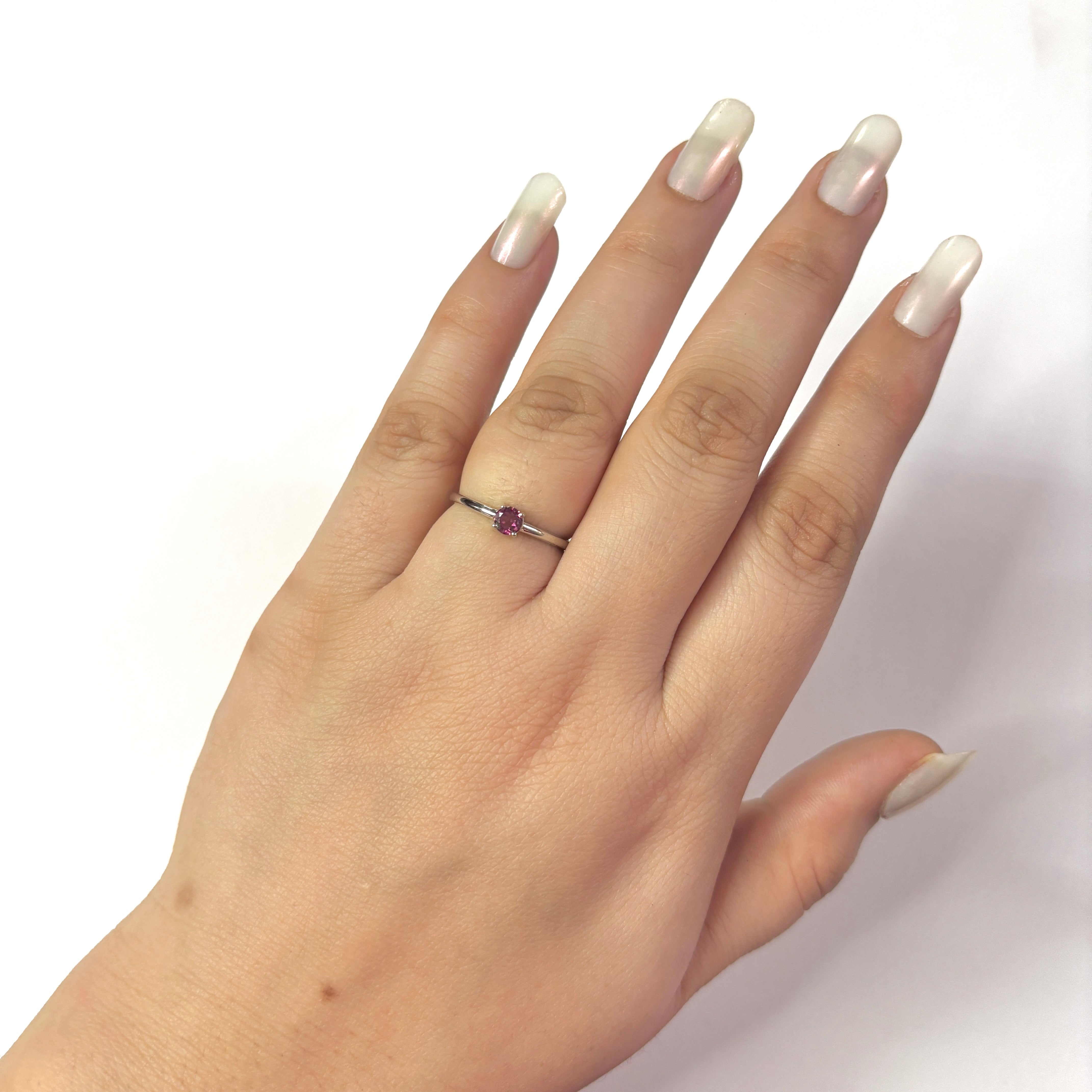 Rhodolite Garnet Ring-(RGAR-RDR-2462.)