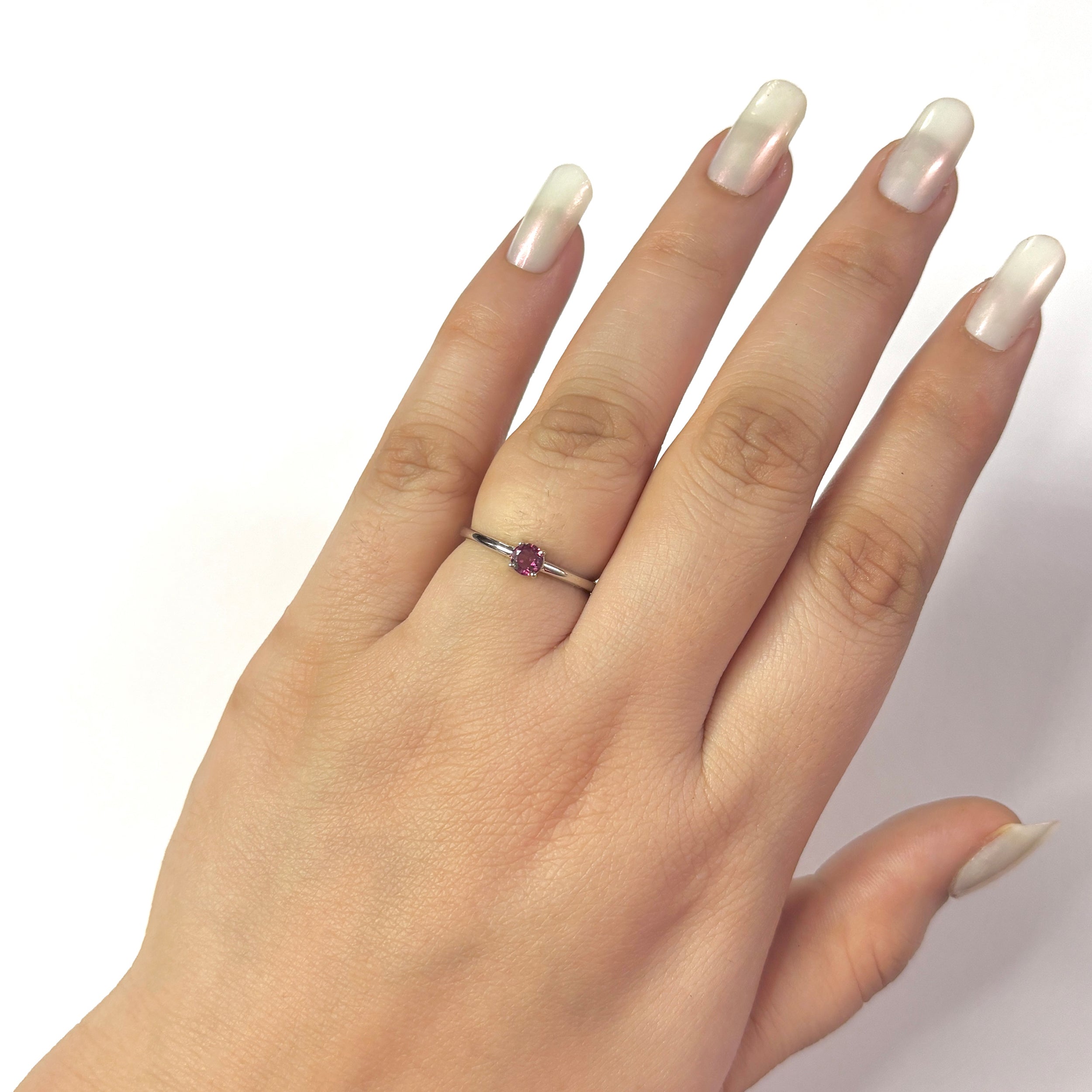 Rhodolite Garnet Ring-(RGAR-RDR-2462.)