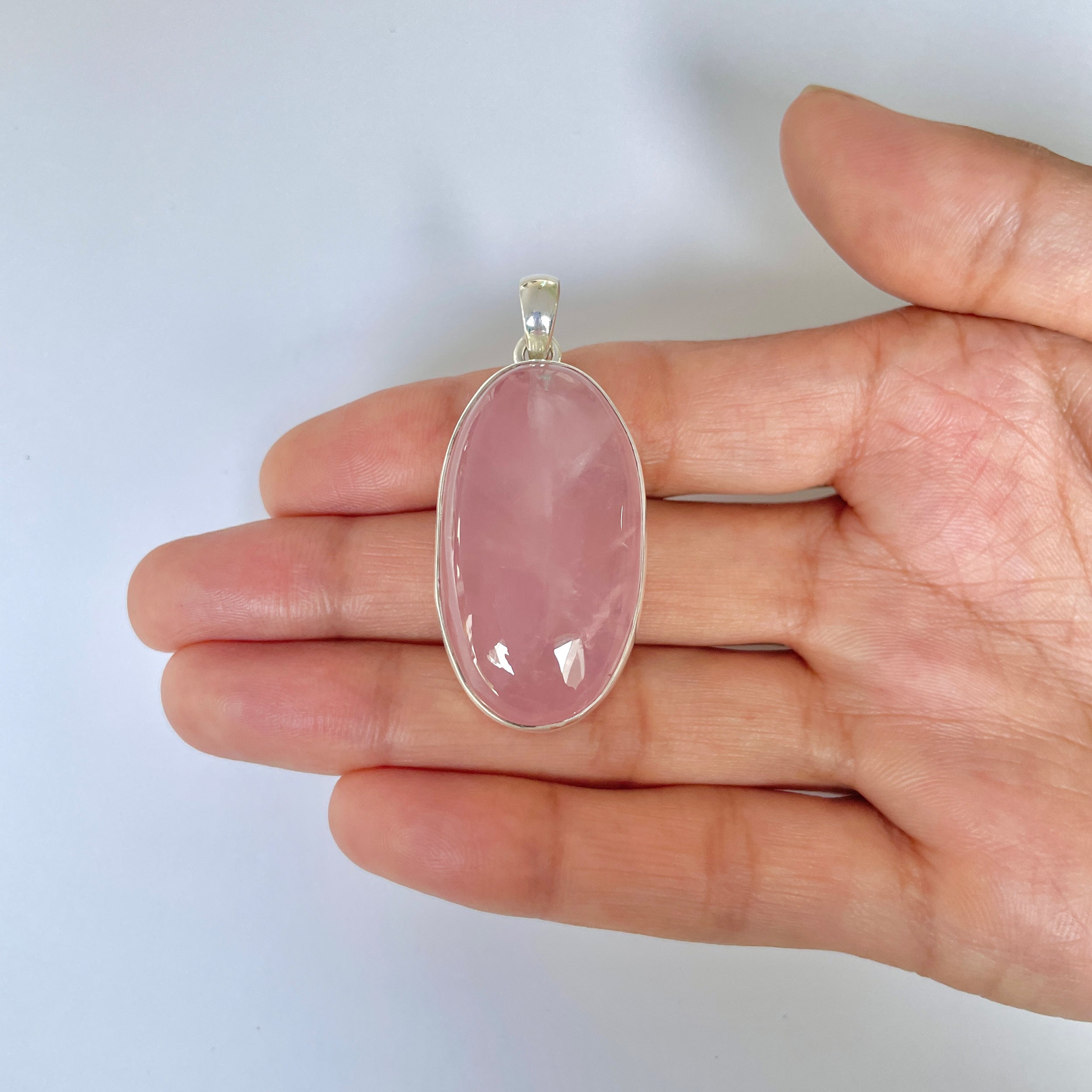 Rose Quartz Pendant-(RSQ-1-1)