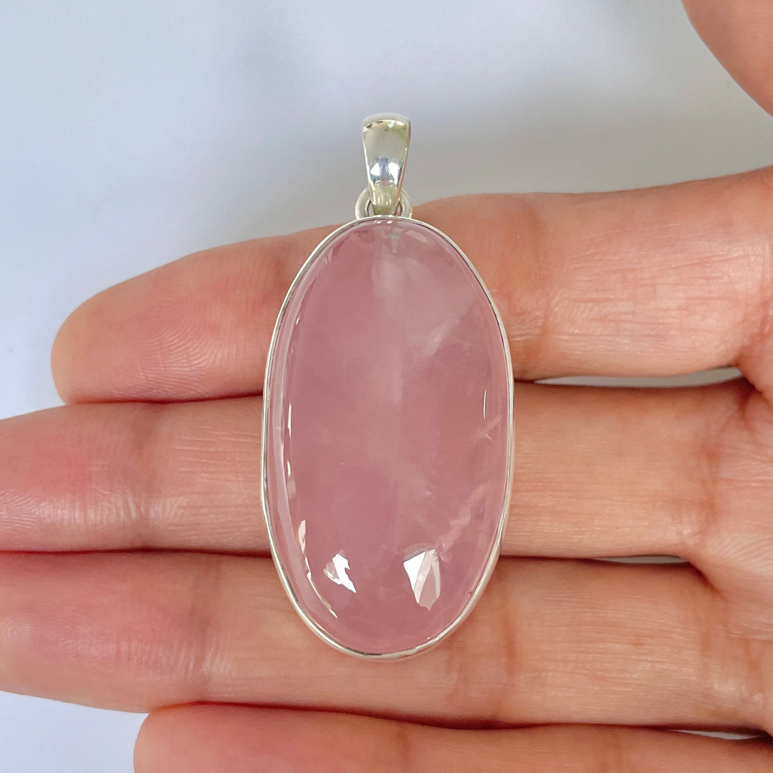 Rose Quartz Pendant-(RSQ-1-1)