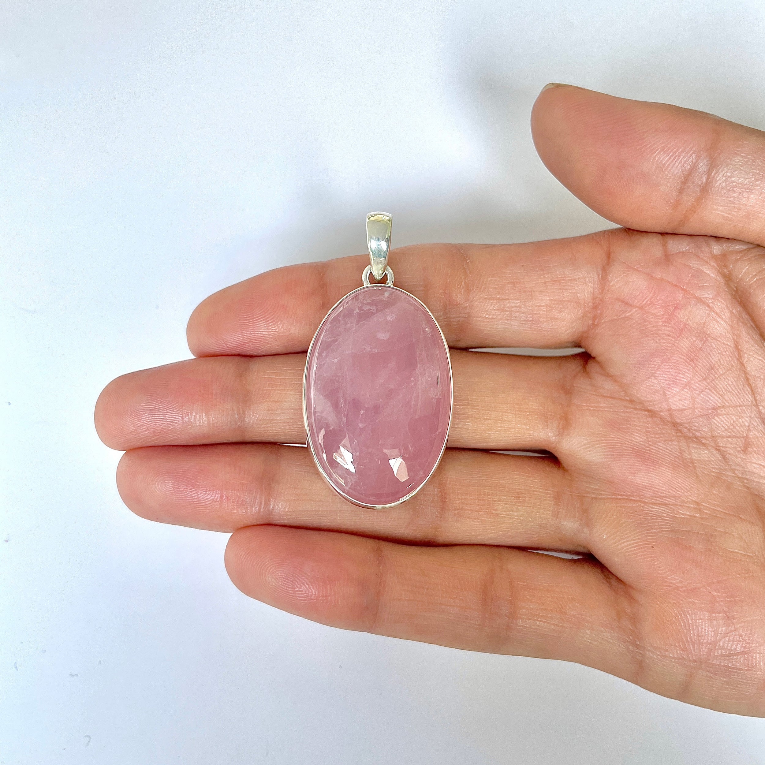Rose Quartz Pendant-(RSQ-1-101)