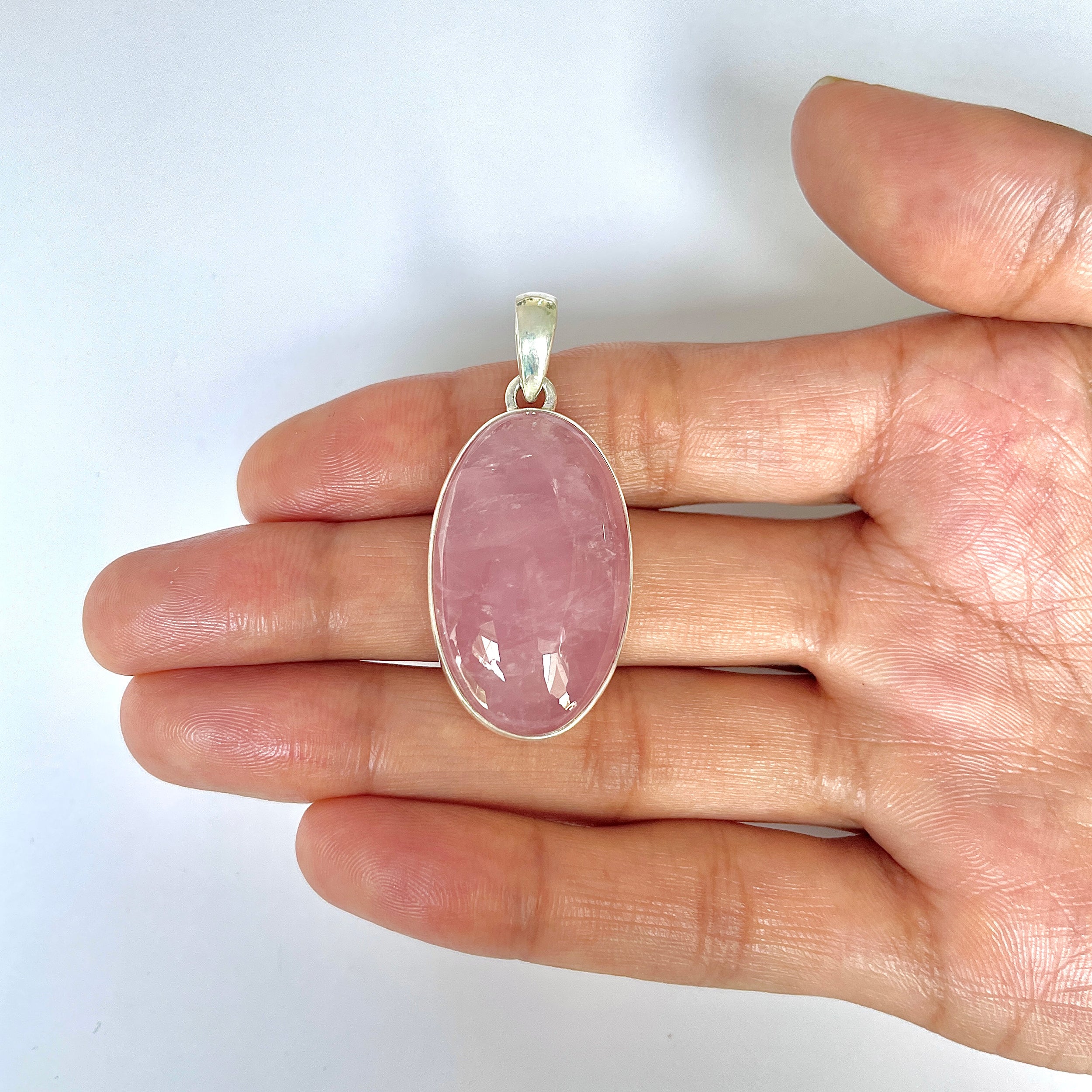 Rose Quartz Pendant-(RSQ-1-105)