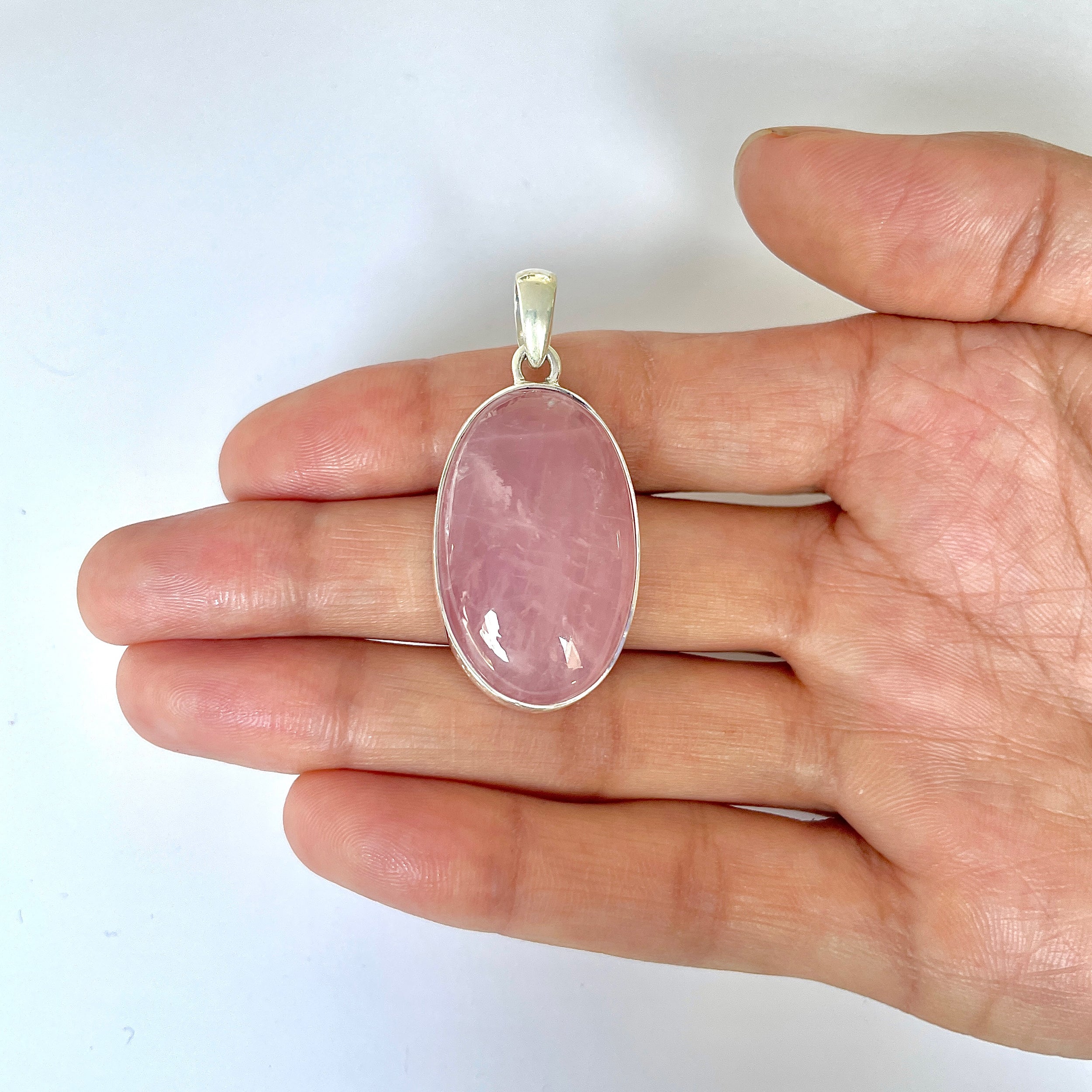 Rose Quartz Pendant-(RSQ-1-106)