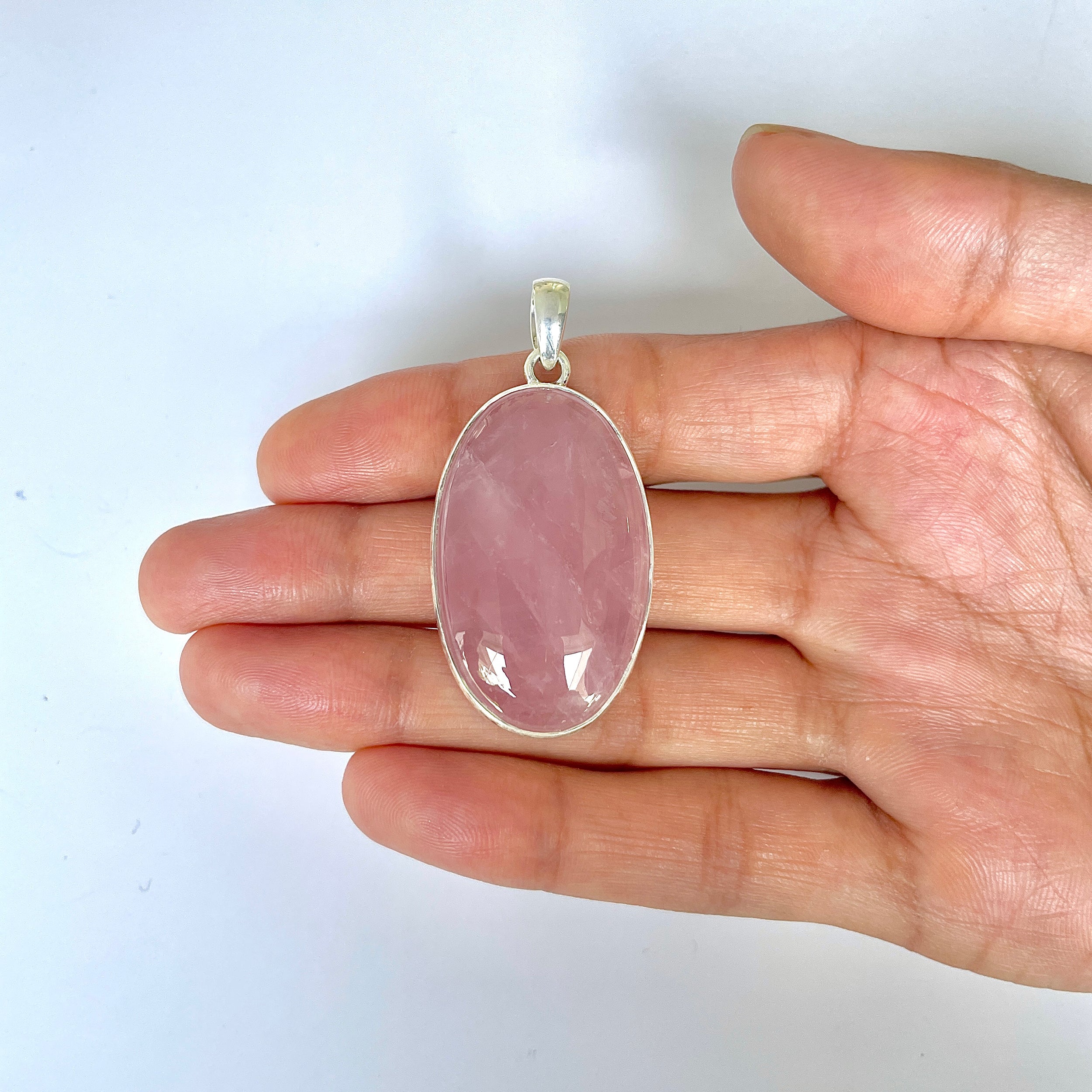 Rose Quartz Pendant-(RSQ-1-107)