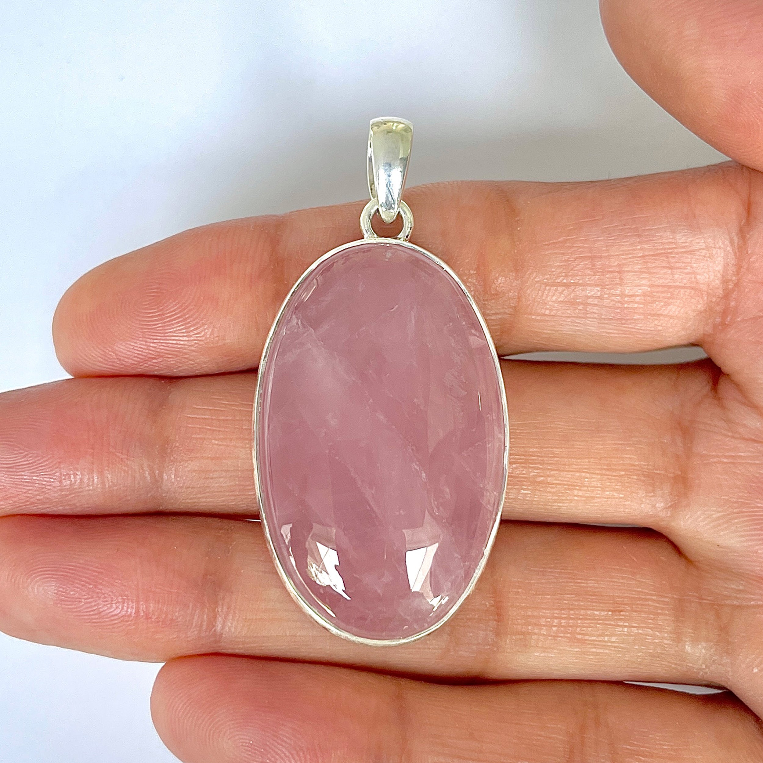 Rose Quartz Pendant-(RSQ-1-107)