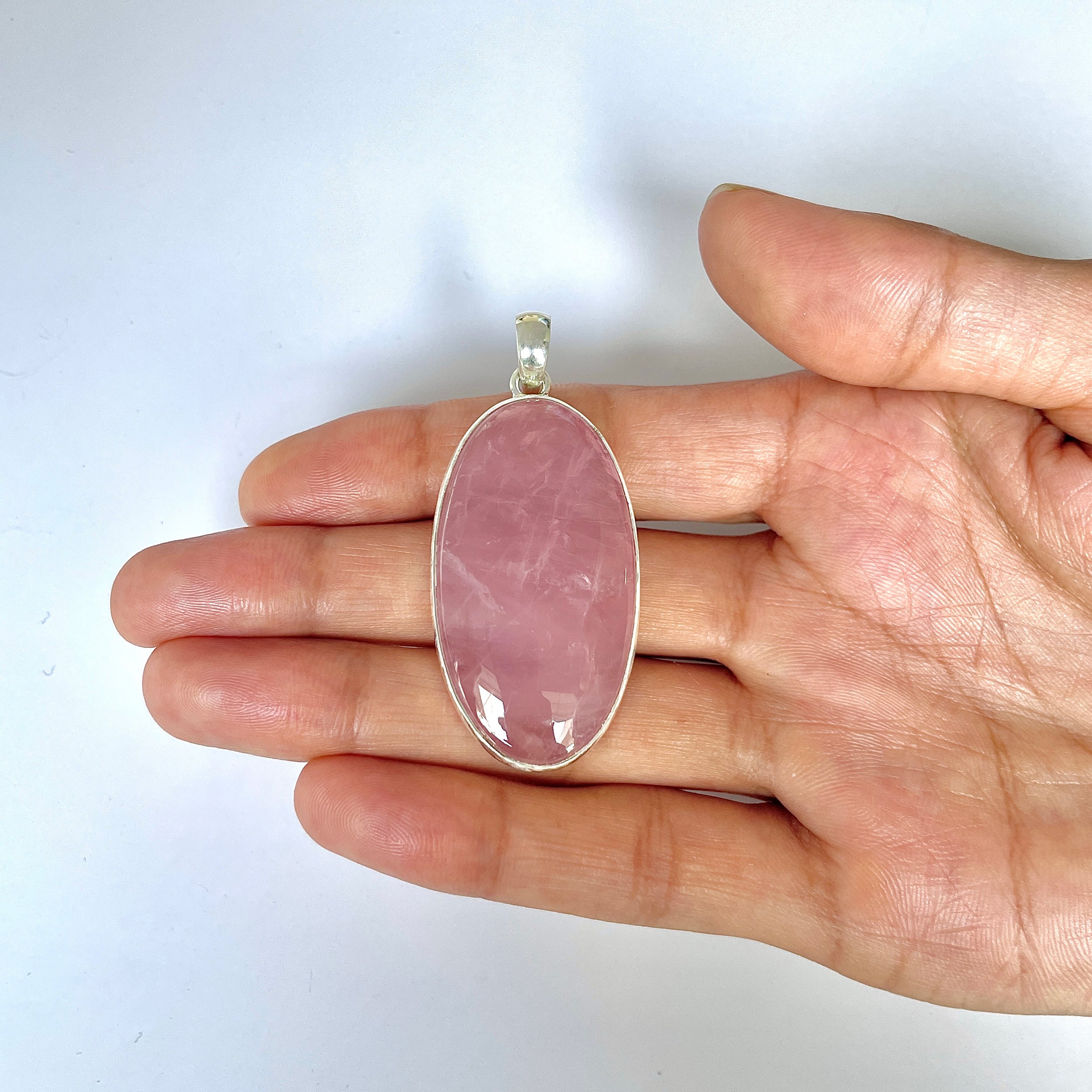 Rose Quartz Pendant-(RSQ-1-108)