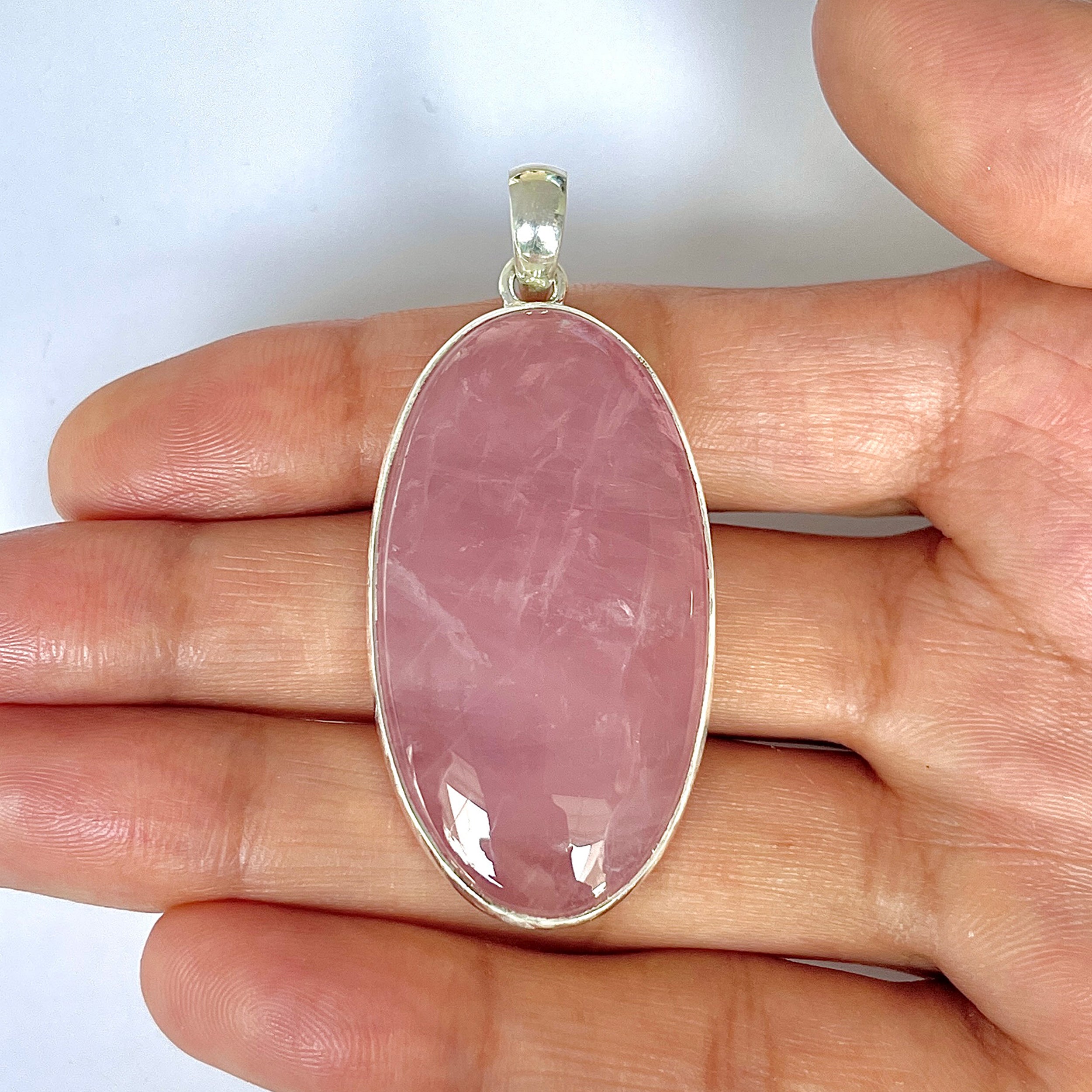 Rose Quartz Pendant-(RSQ-1-108)