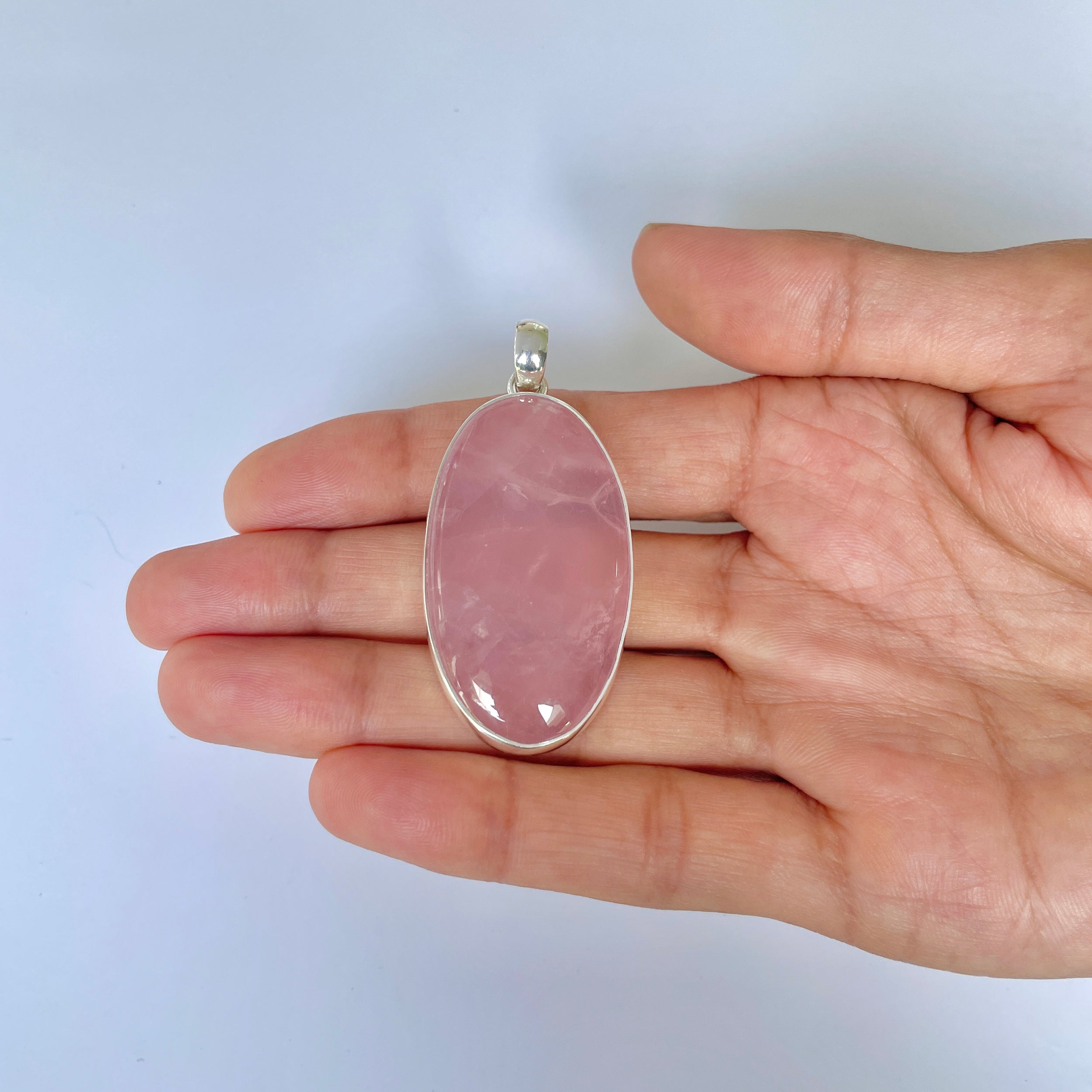 Rose Quartz Pendant-(RSQ-1-11)