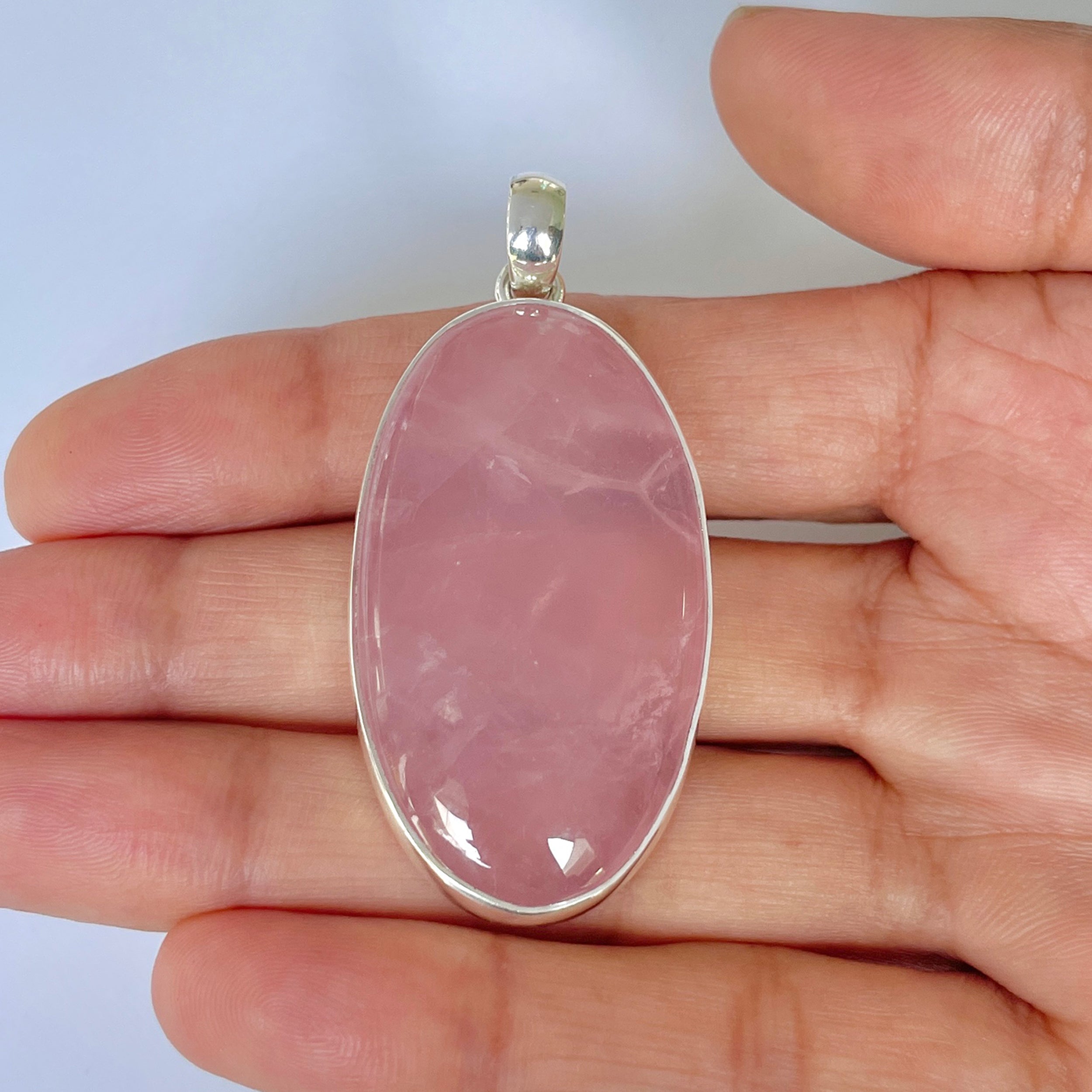 Rose Quartz Pendant-(RSQ-1-11)
