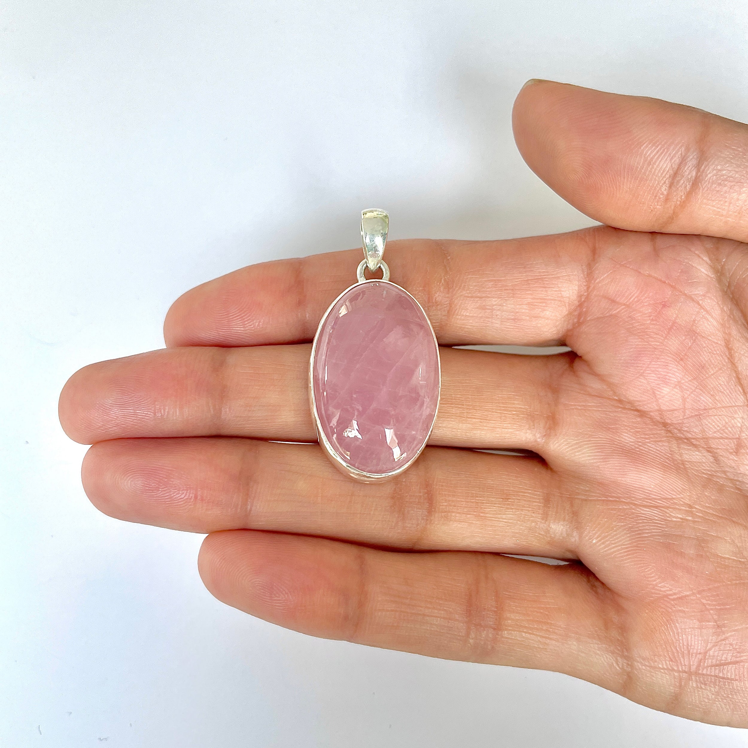 Rose Quartz Pendant-(RSQ-1-112)