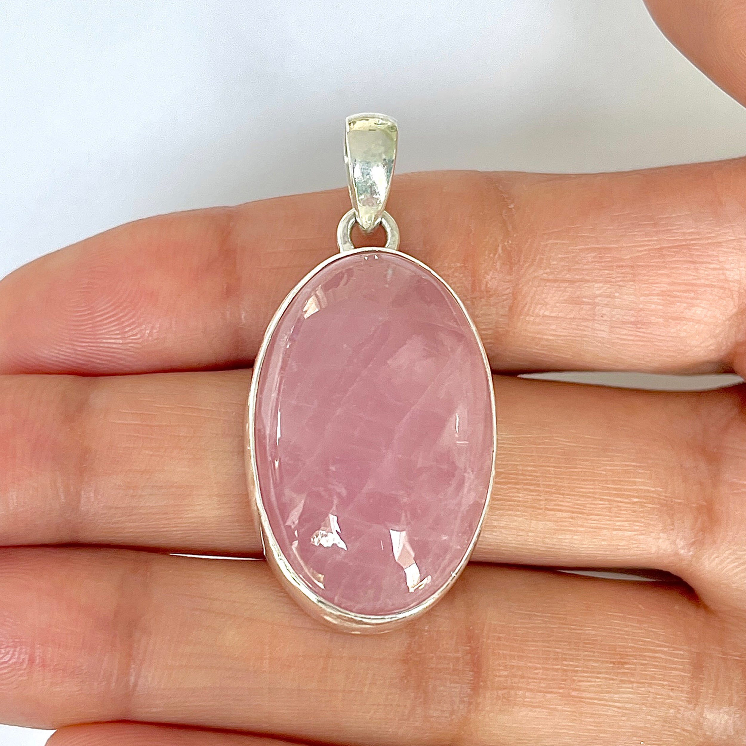 Rose Quartz Pendant-(RSQ-1-112)