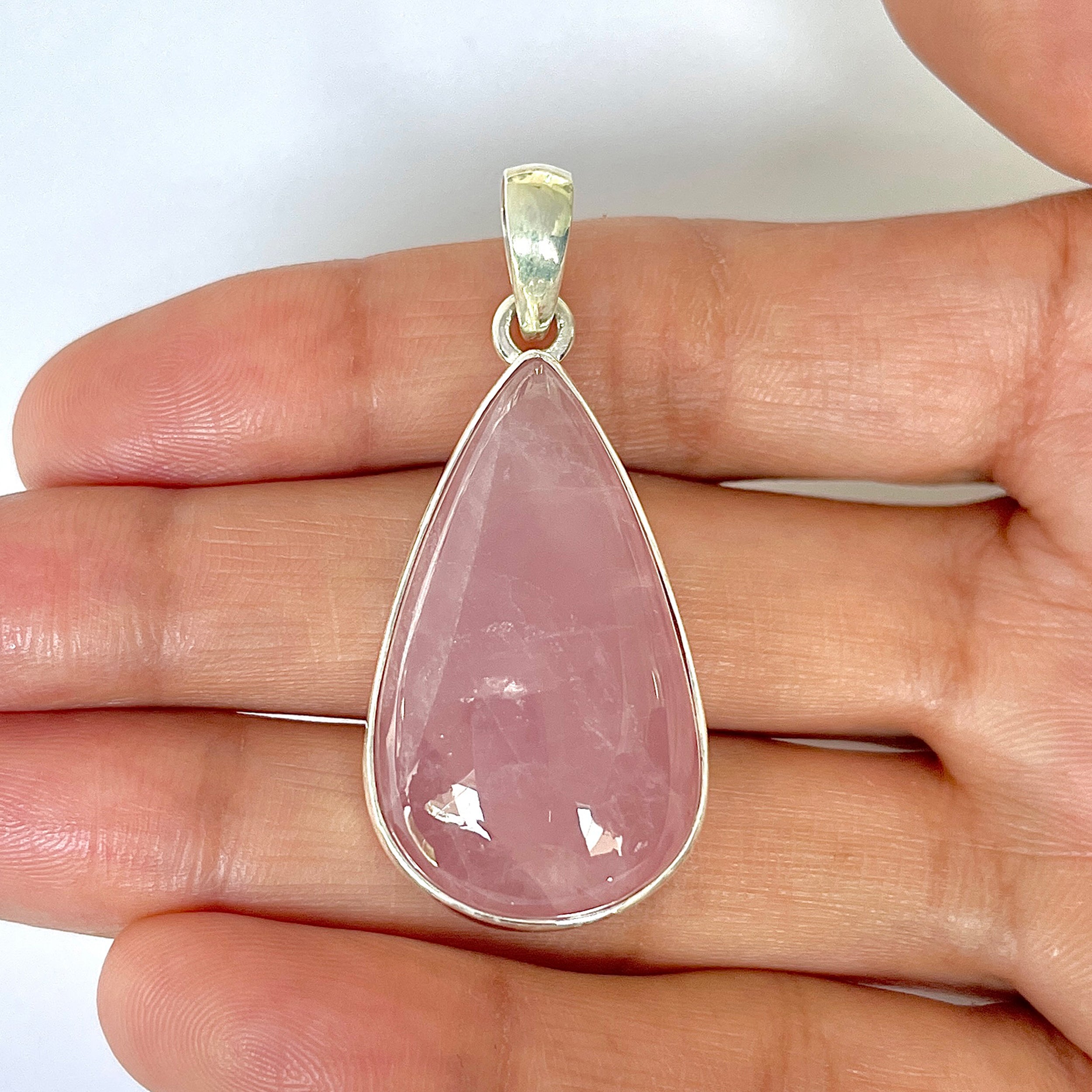 Rose Quartz Pendant-(RSQ-1-113)