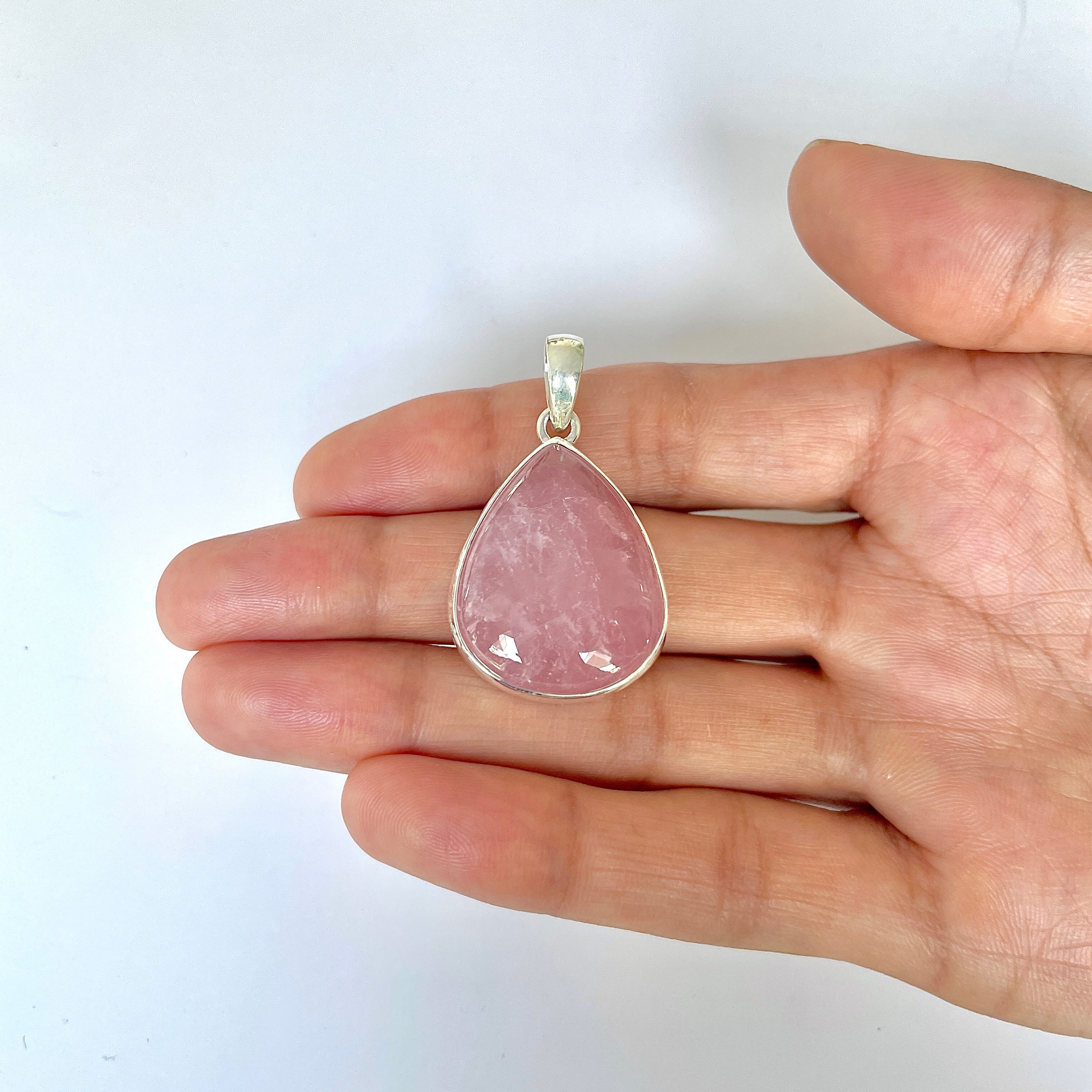 Rose Quartz Pendant-(RSQ-1-114)