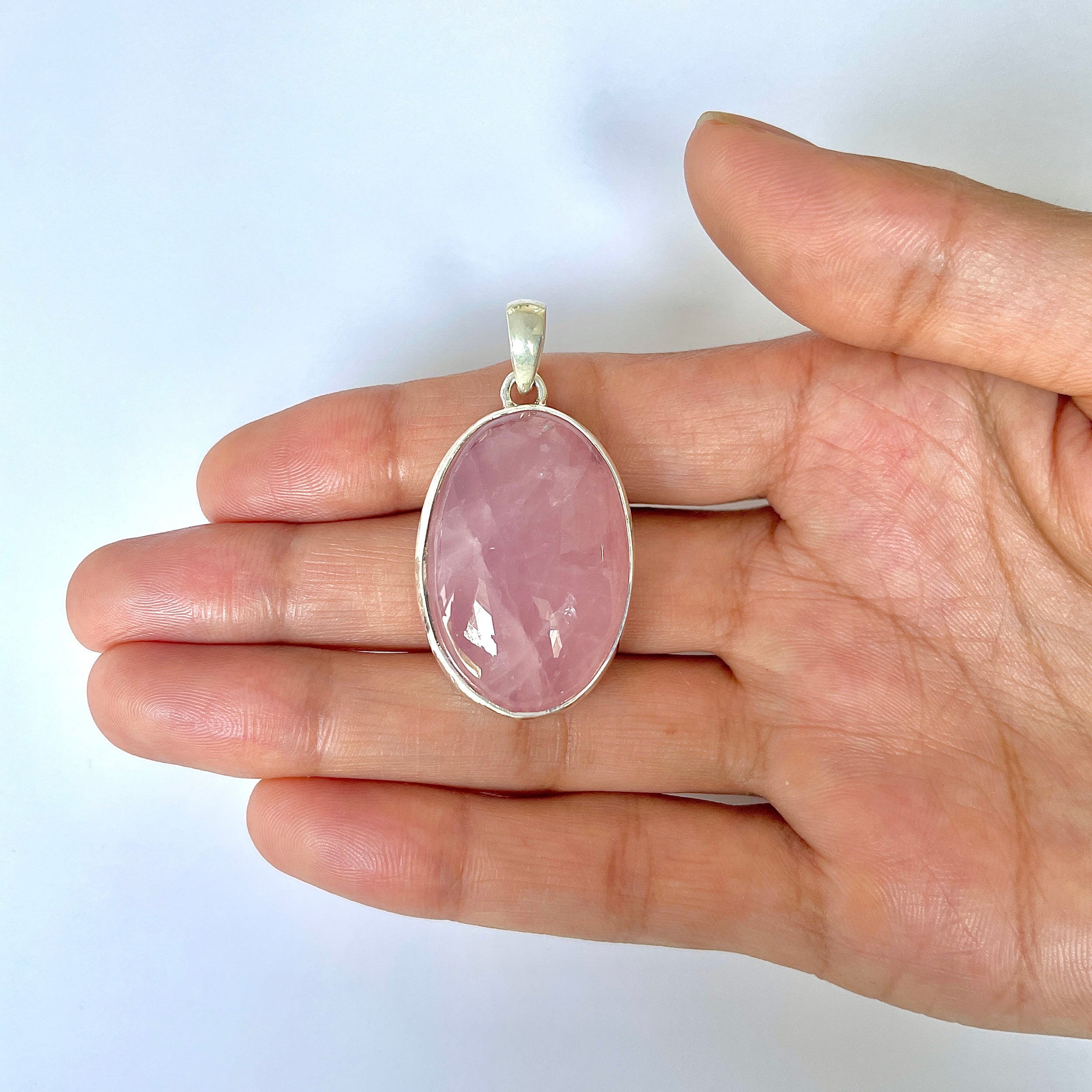 Rose Quartz Pendant-(RSQ-1-116)