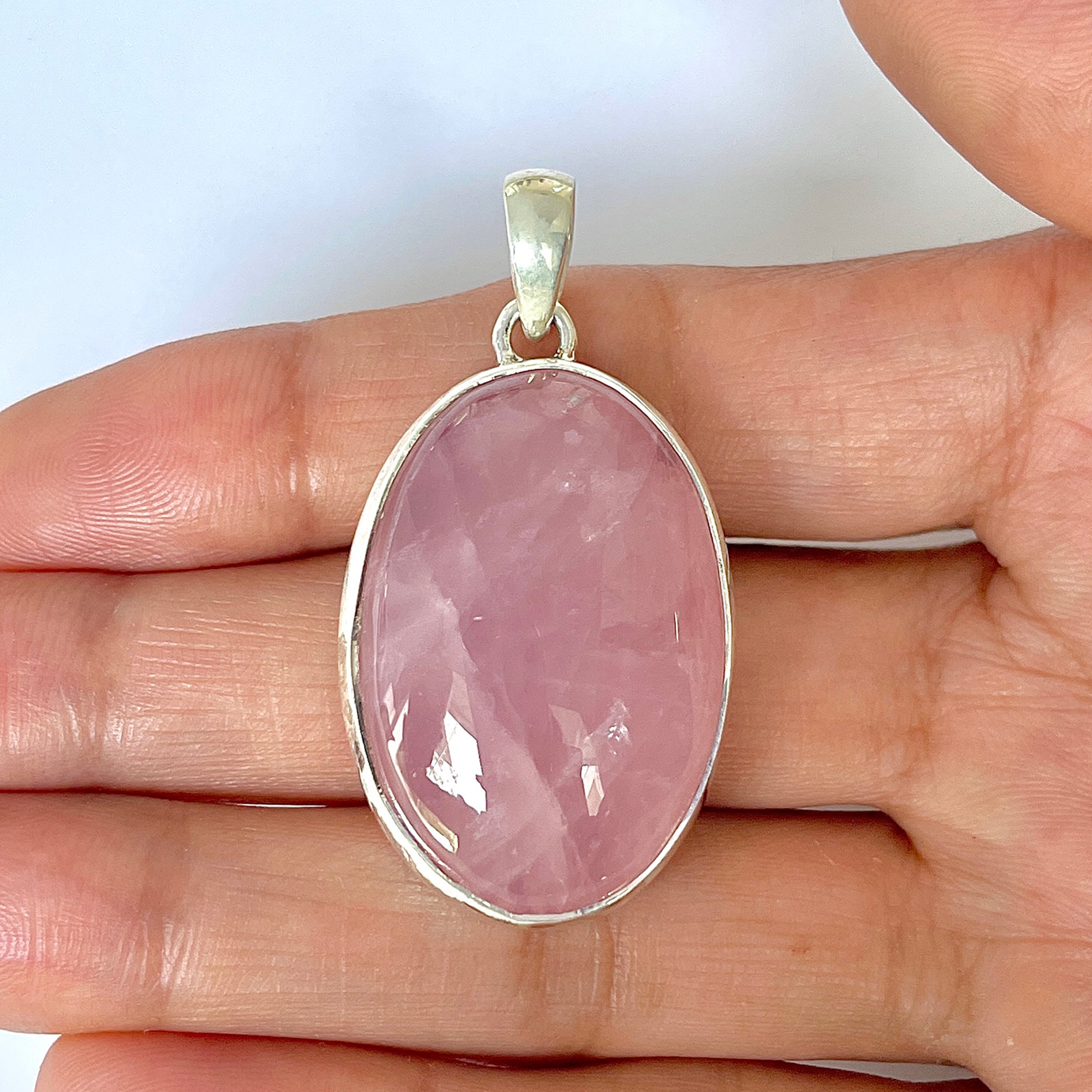 Rose Quartz Pendant-(RSQ-1-116)