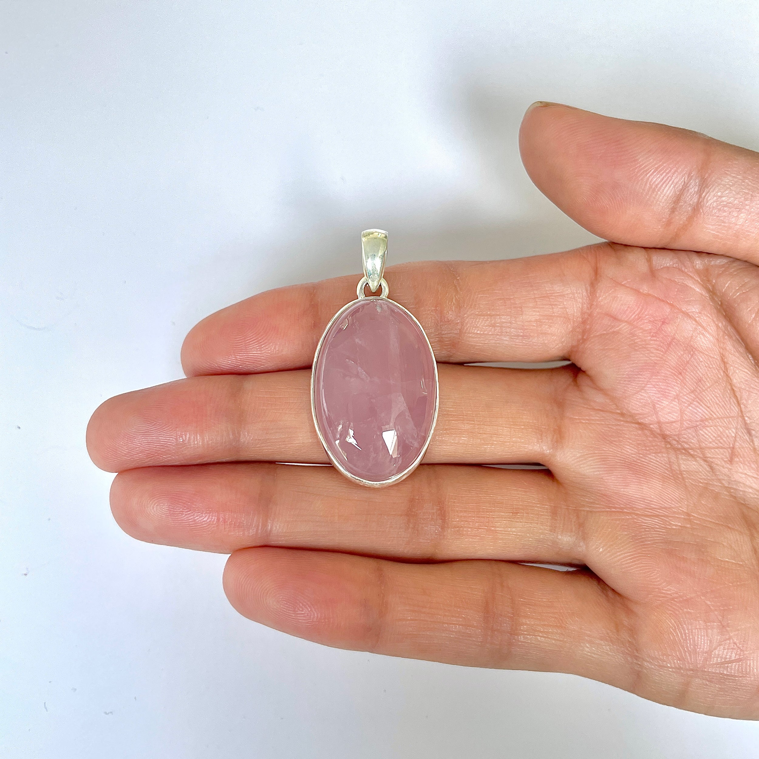 Rose Quartz Pendant-(RSQ-1-118)
