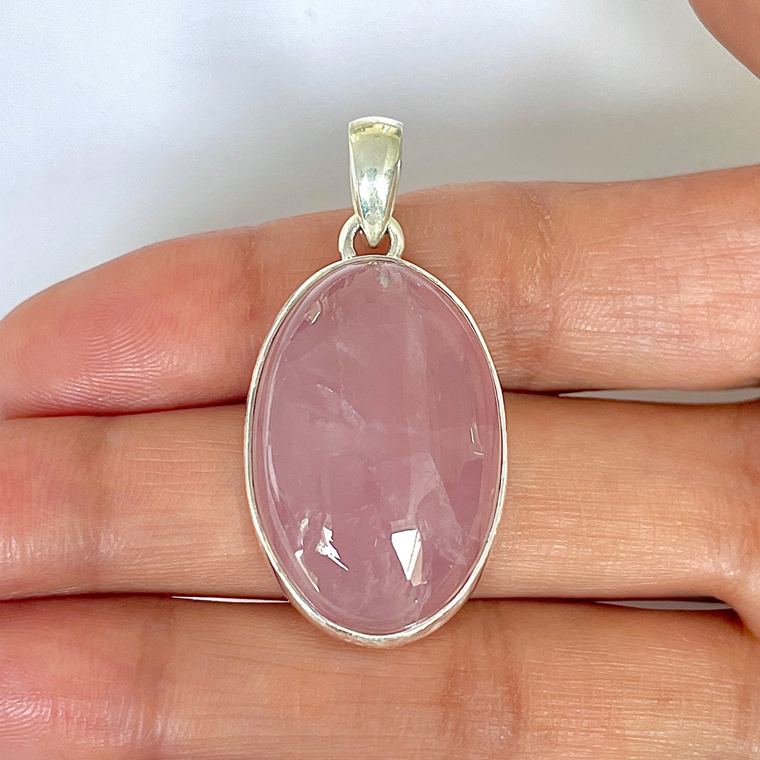 Rose Quartz Pendant-(RSQ-1-118)