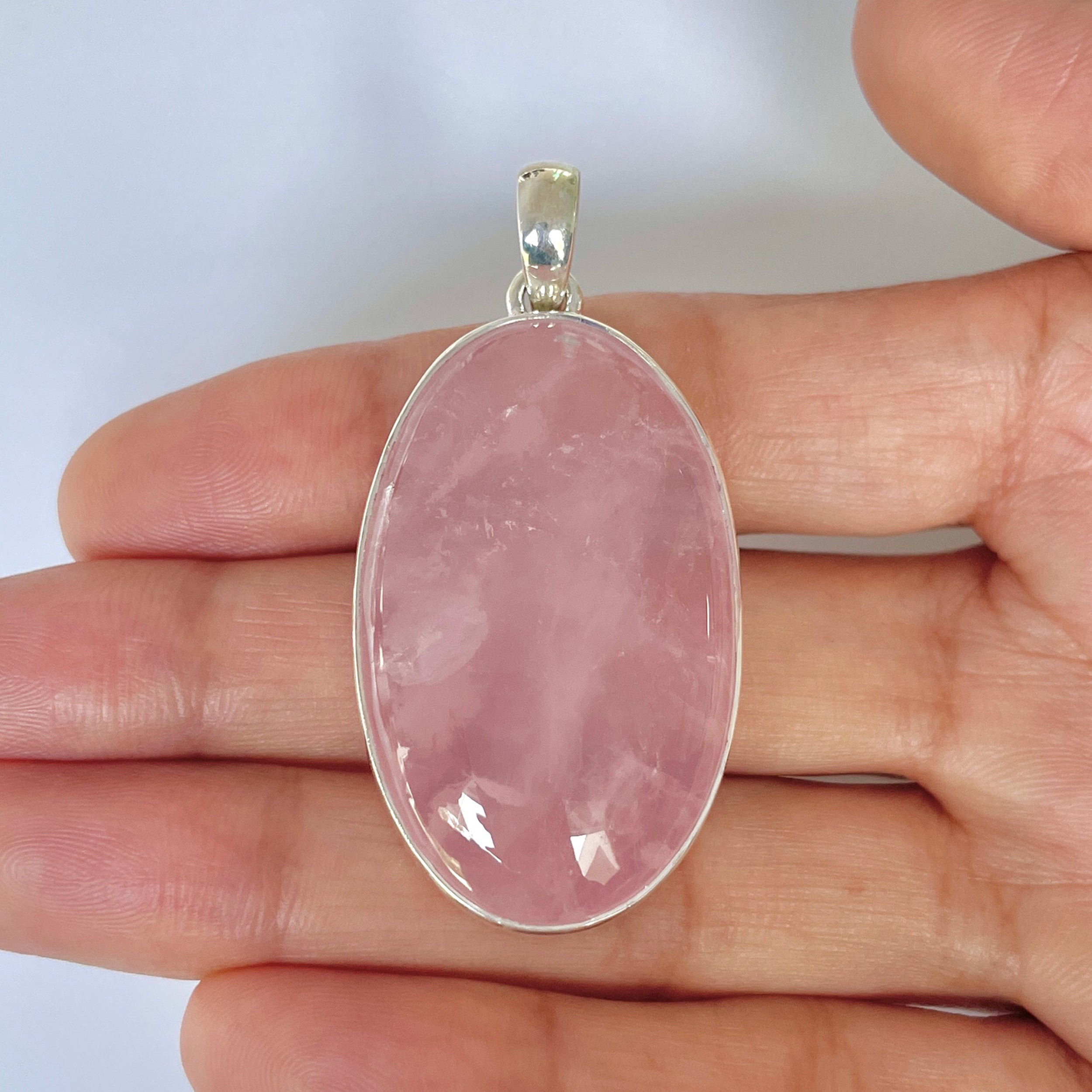 Rose Quartz Pendant-(RSQ-1-12)
