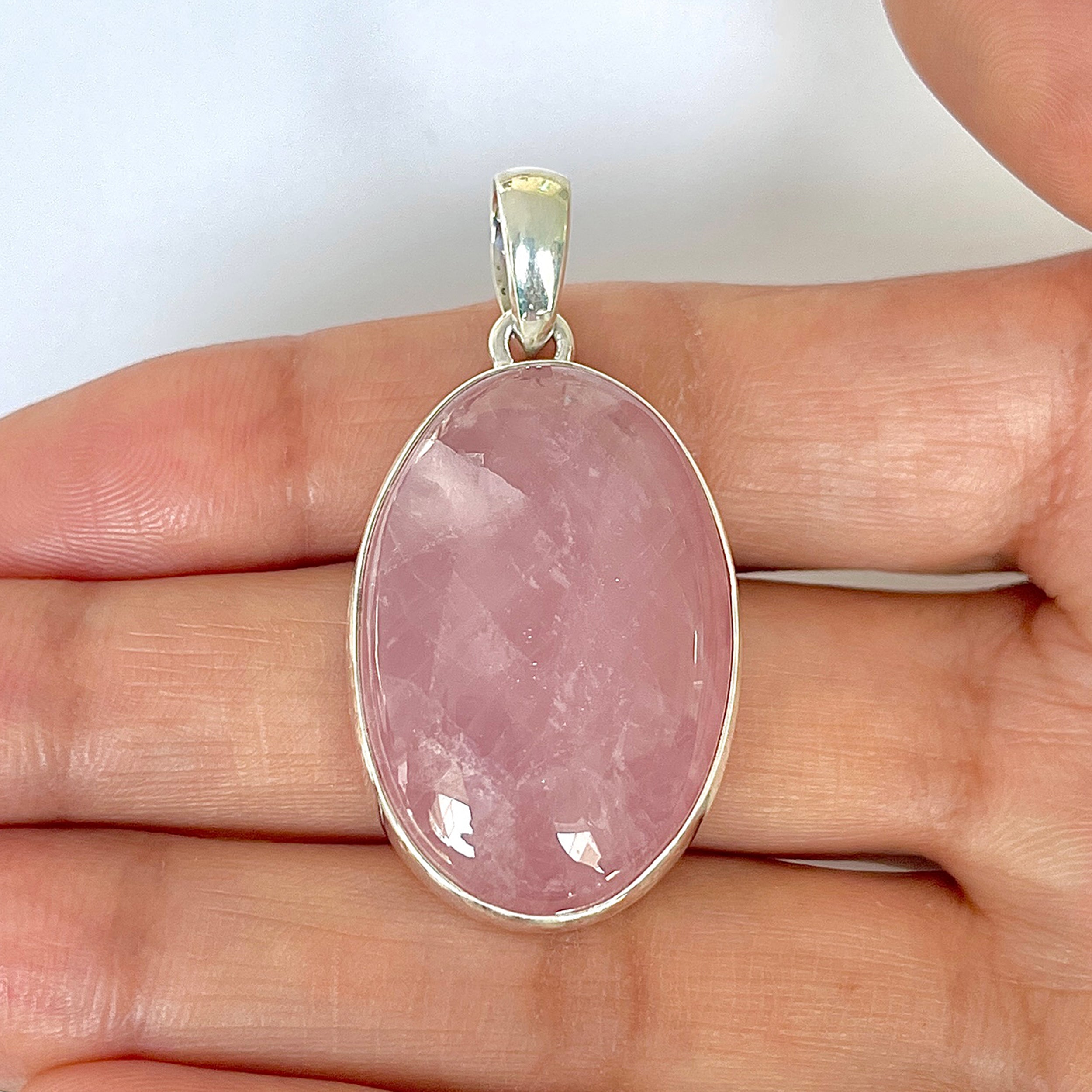 Rose Quartz Pendant-(RSQ-1-120)
