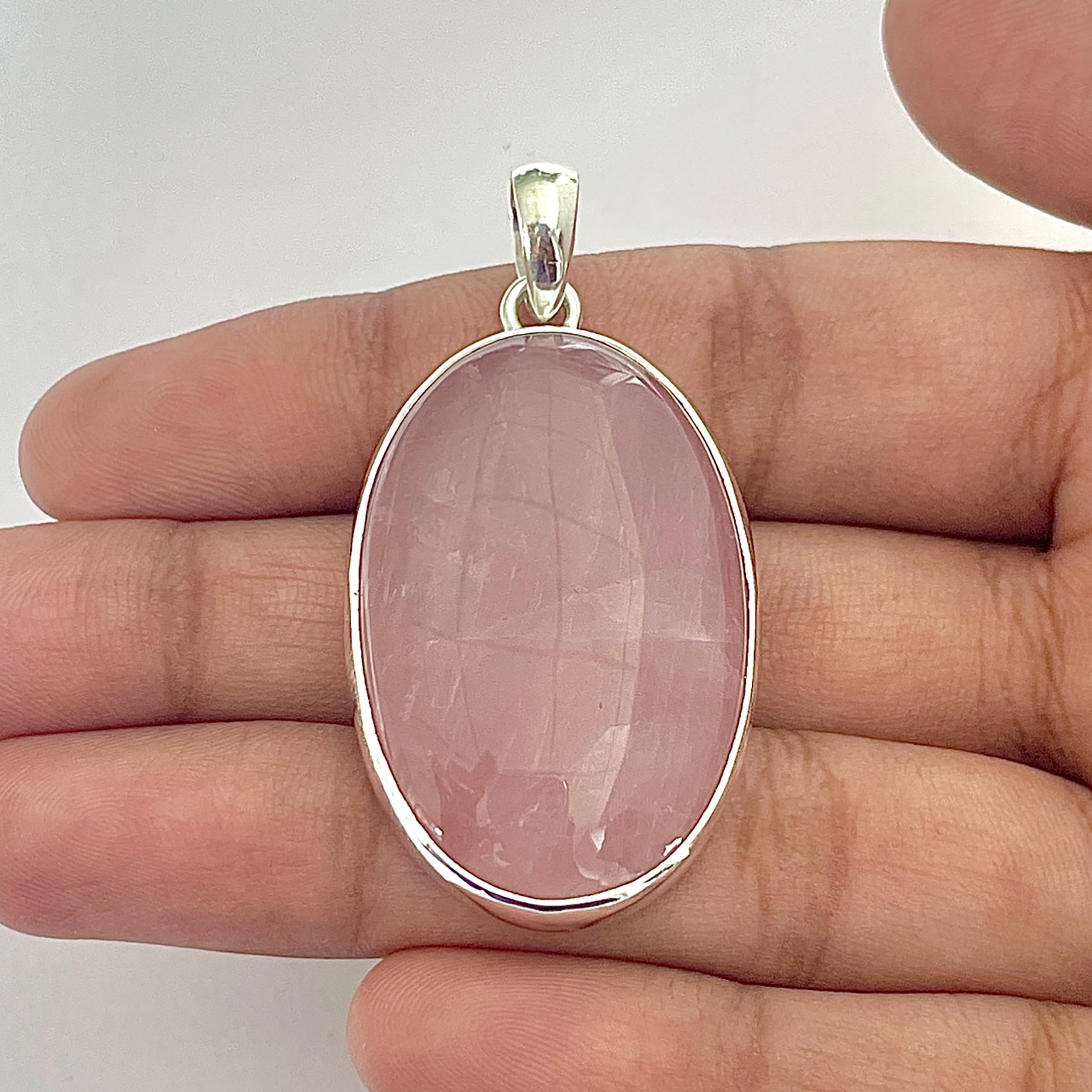 Rose Quartz Pendant-(RSQ-1-121)
