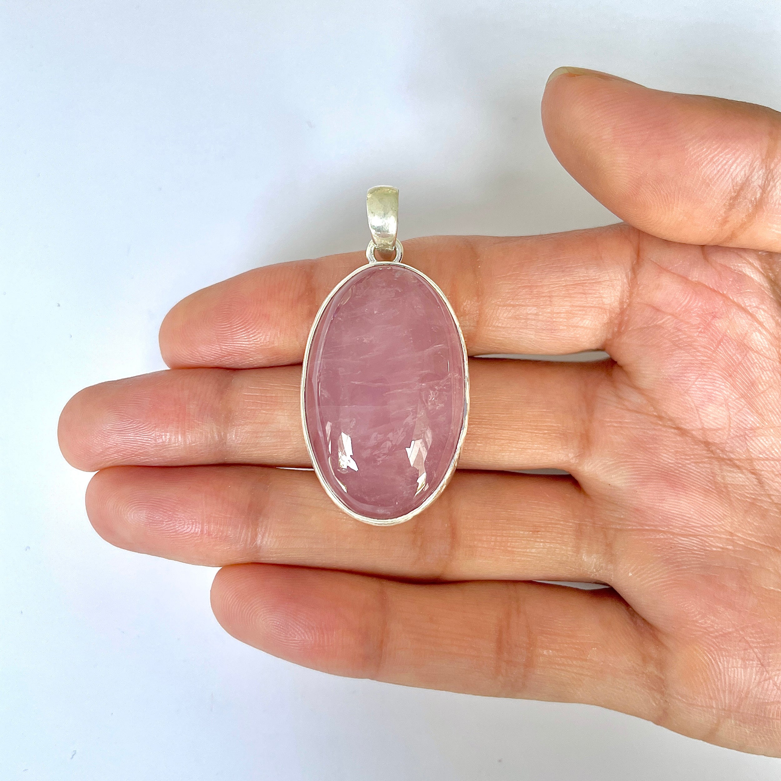 Rose Quartz Pendant-(RSQ-1-123)