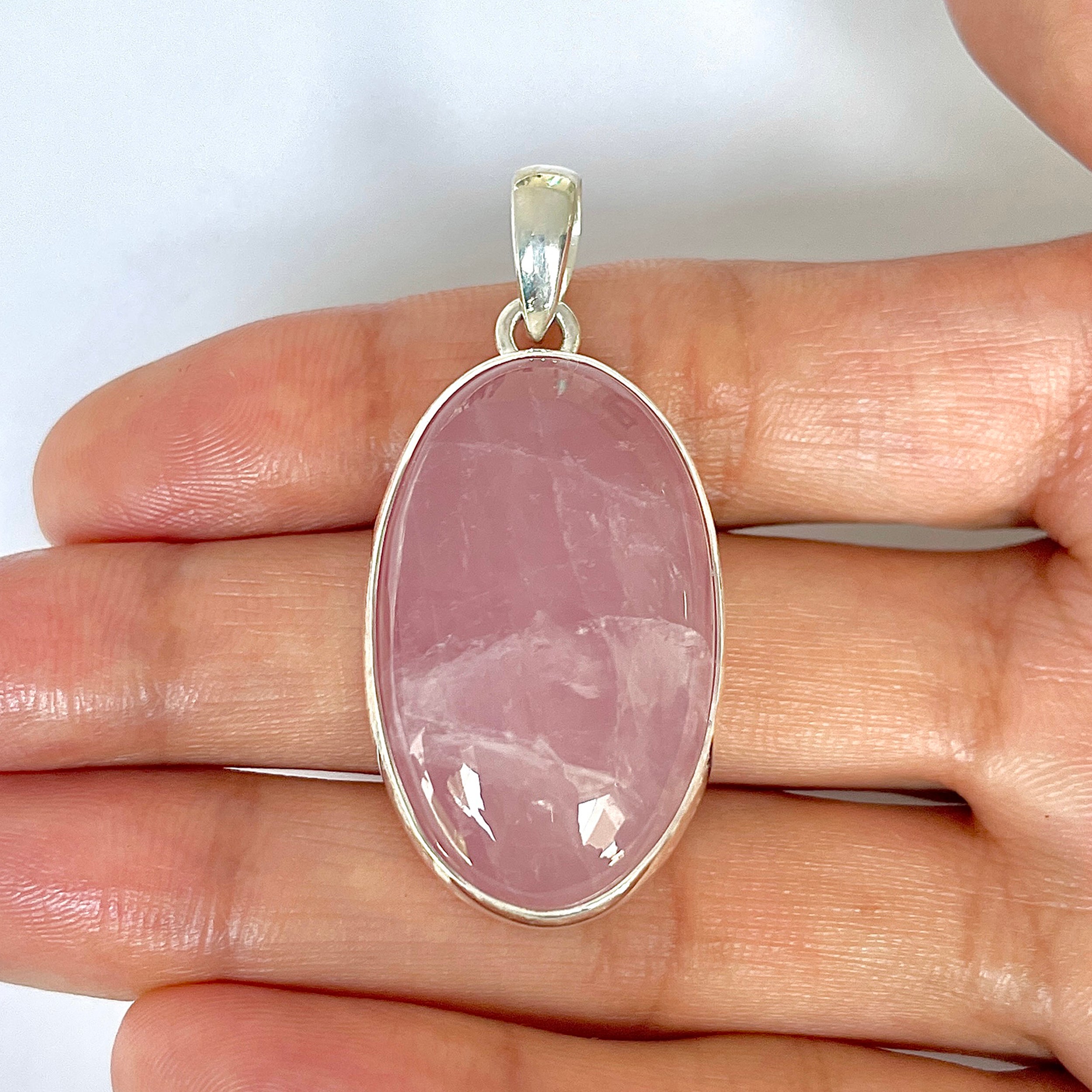 Rose Quartz Pendant-(RSQ-1-124)