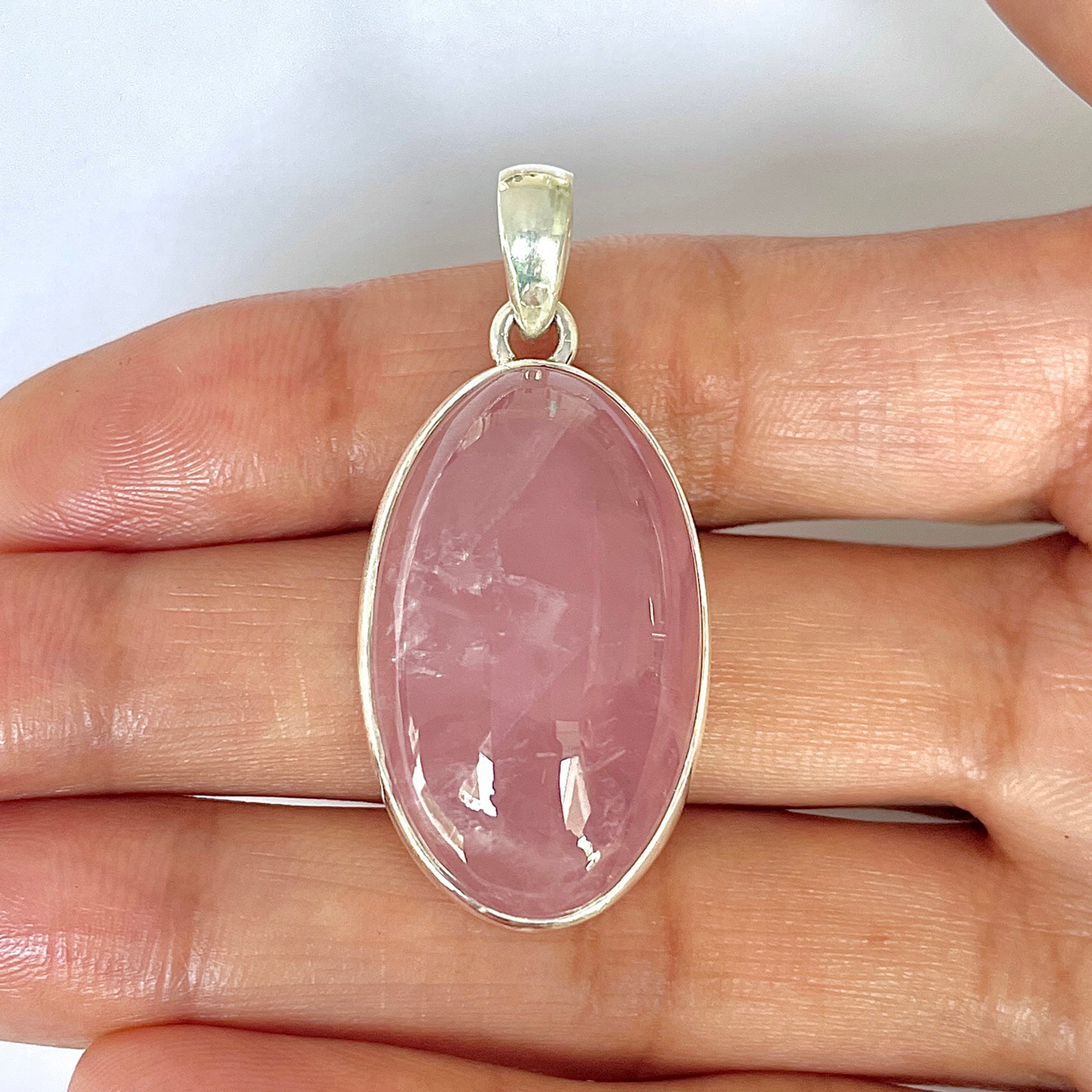 Rose Quartz Pendant-(RSQ-1-125)