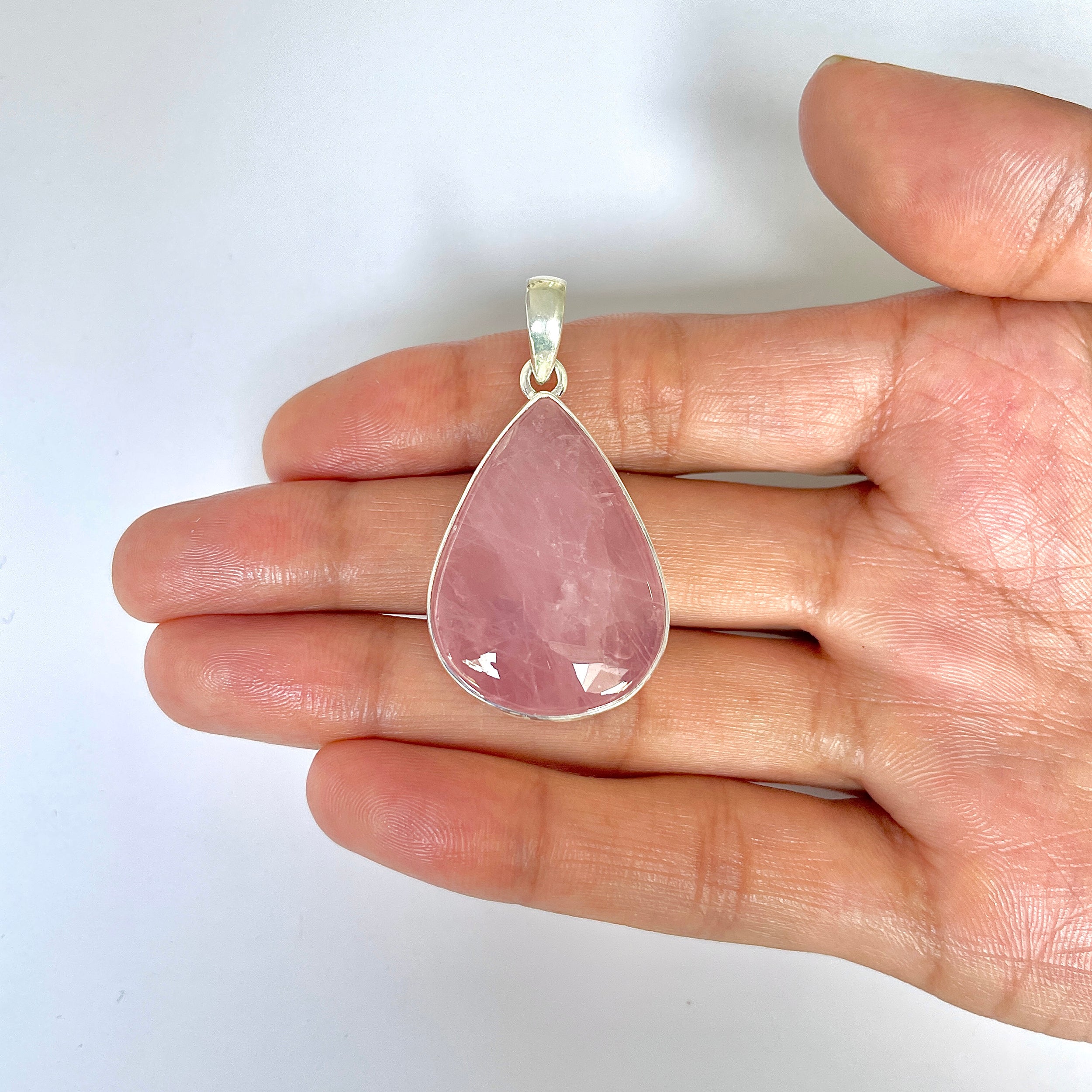 Rose Quartz Pendant-(RSQ-1-127)