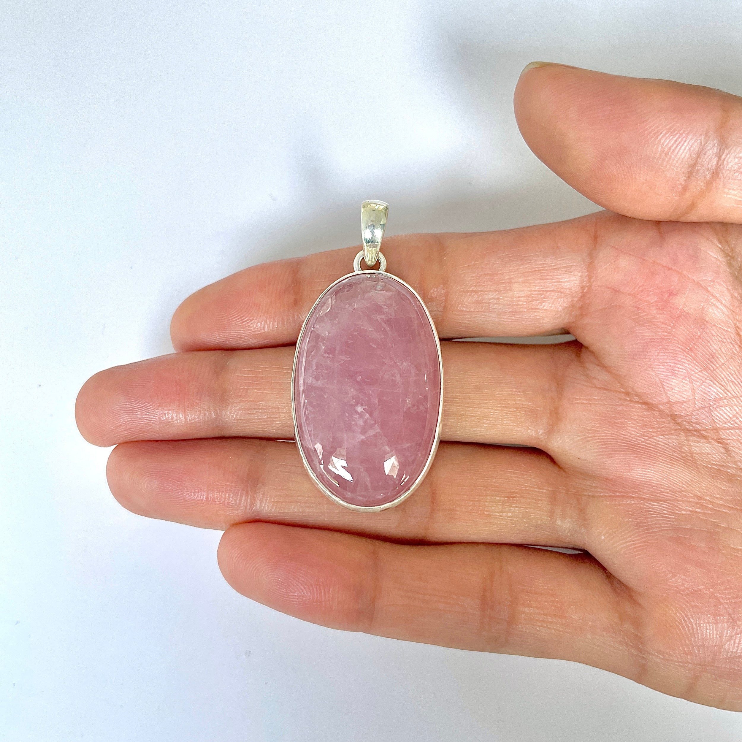 Rose Quartz Pendant-(RSQ-1-129)