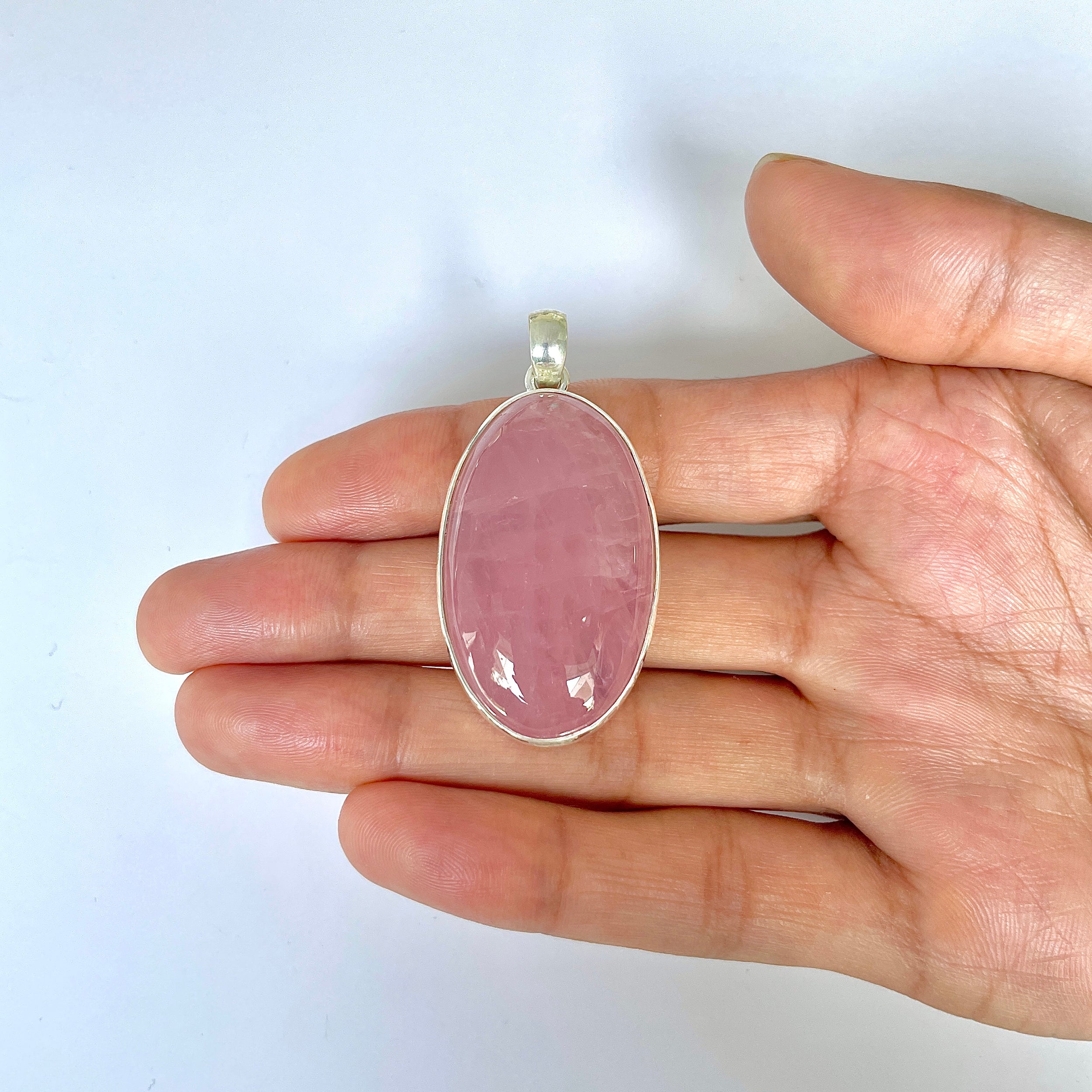Rose Quartz Pendant-(RSQ-1-130)