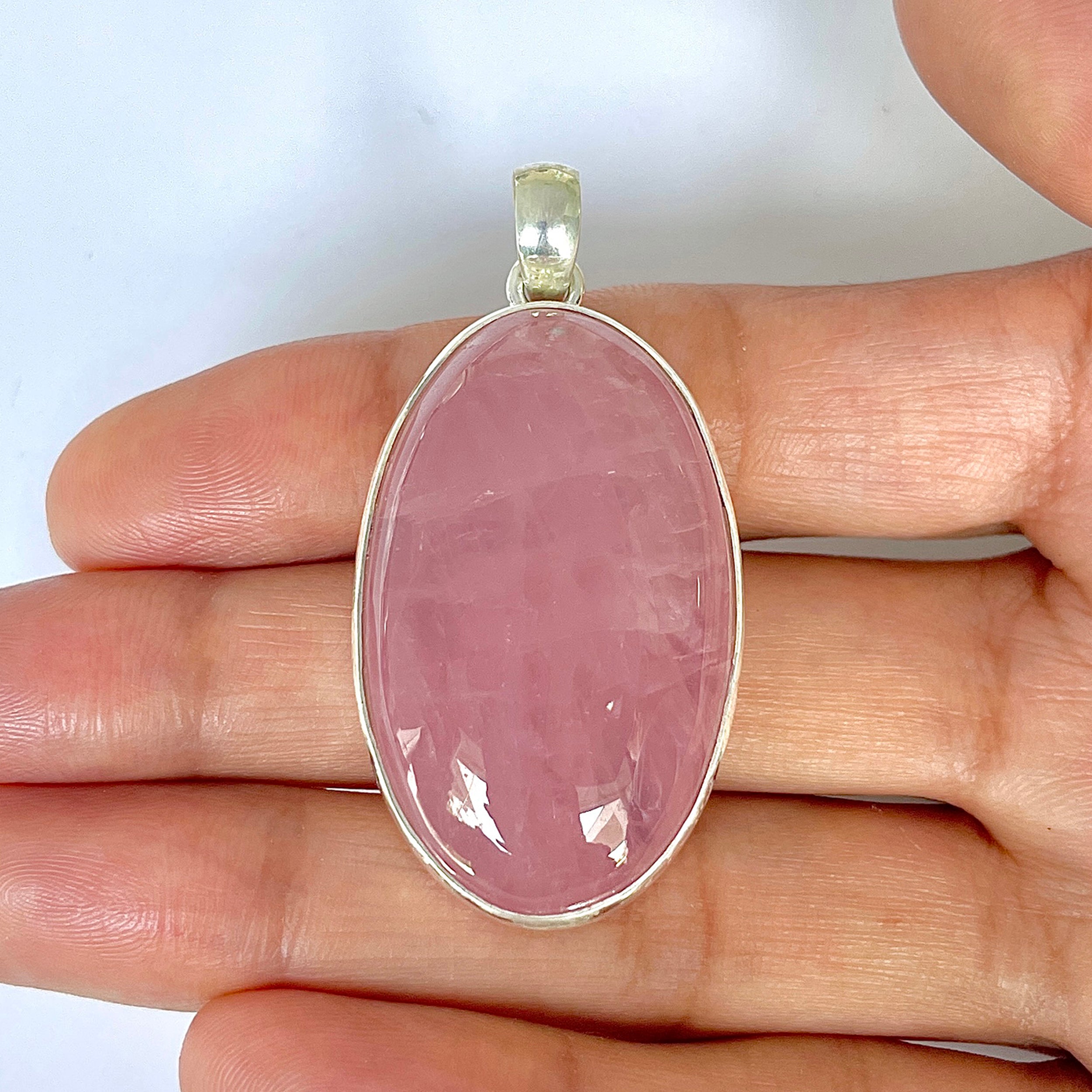 Rose Quartz Pendant-(RSQ-1-130)
