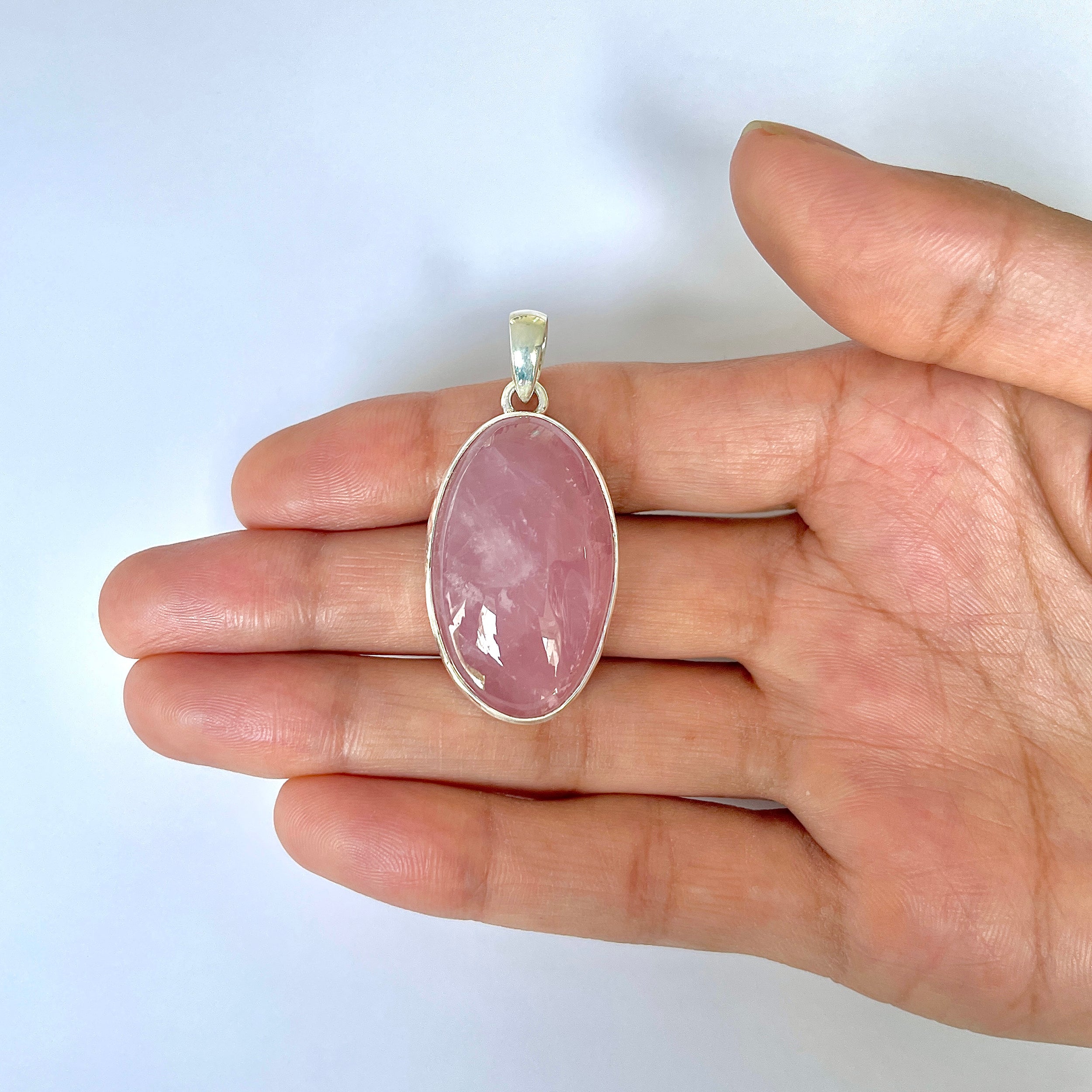 Rose Quartz Pendant-(RSQ-1-134)
