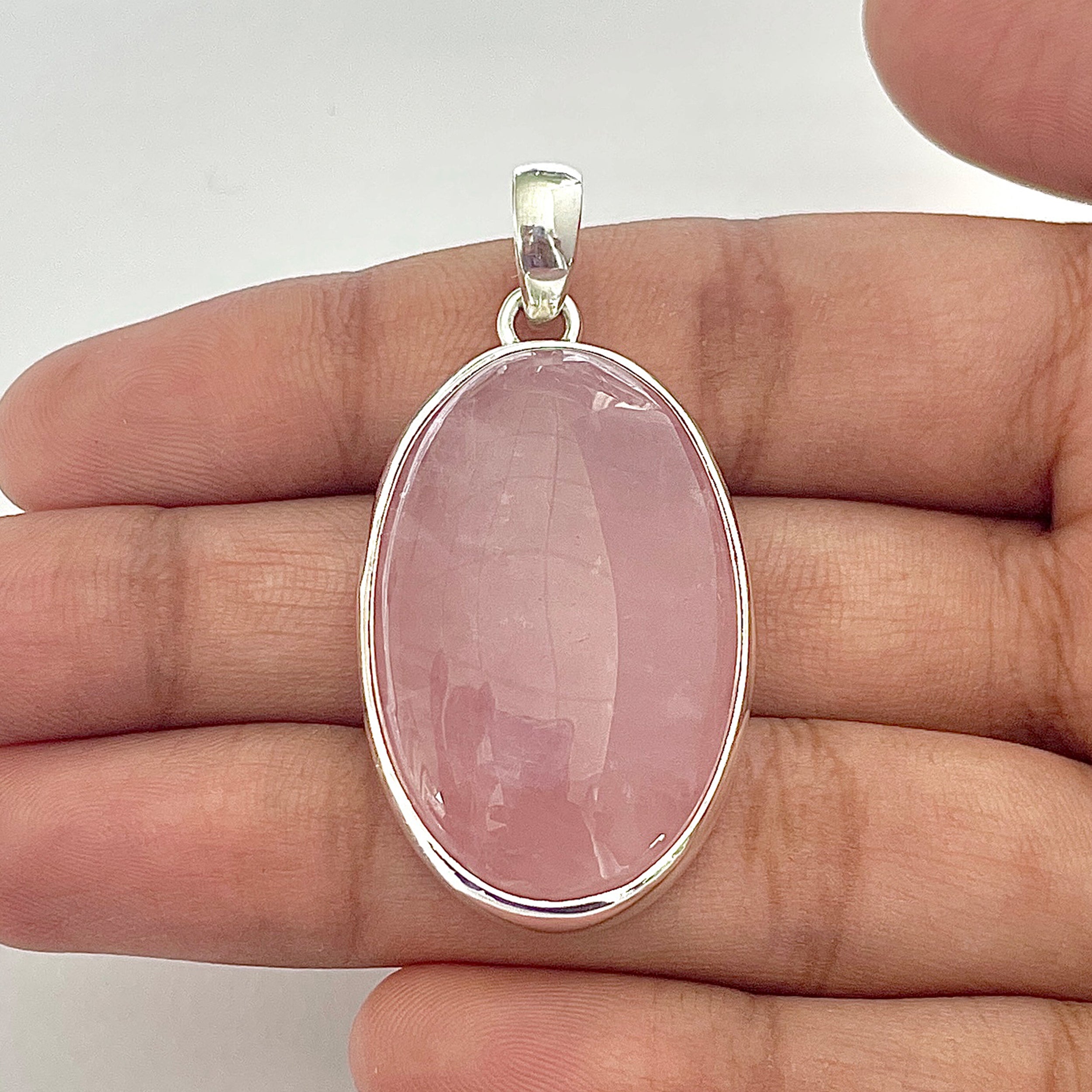 Rose Quartz Pendant-(RSQ-1-133)