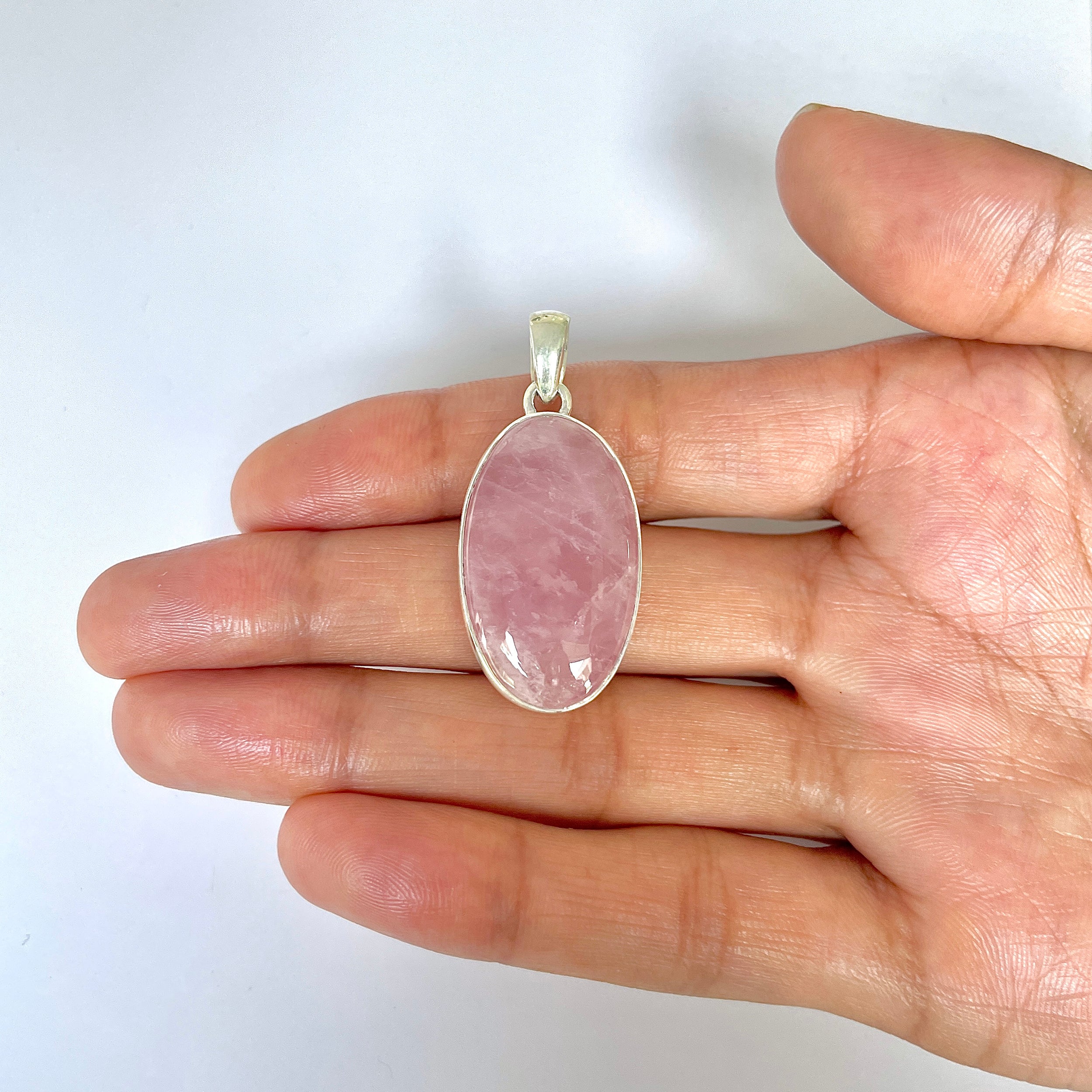 Rose Quartz Pendant-(RSQ-1-134)