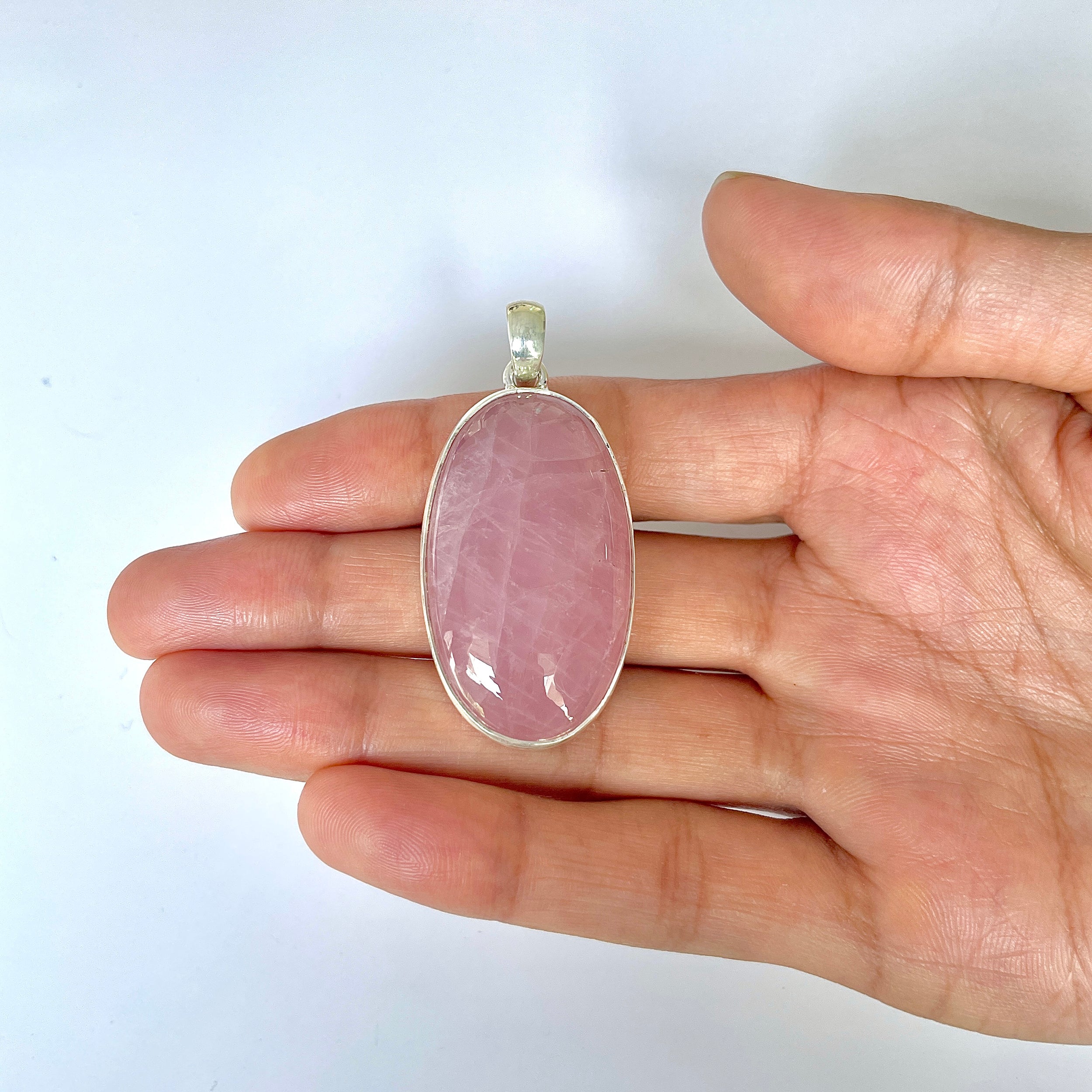 Rose Quartz Pendant-(RSQ-1-135)