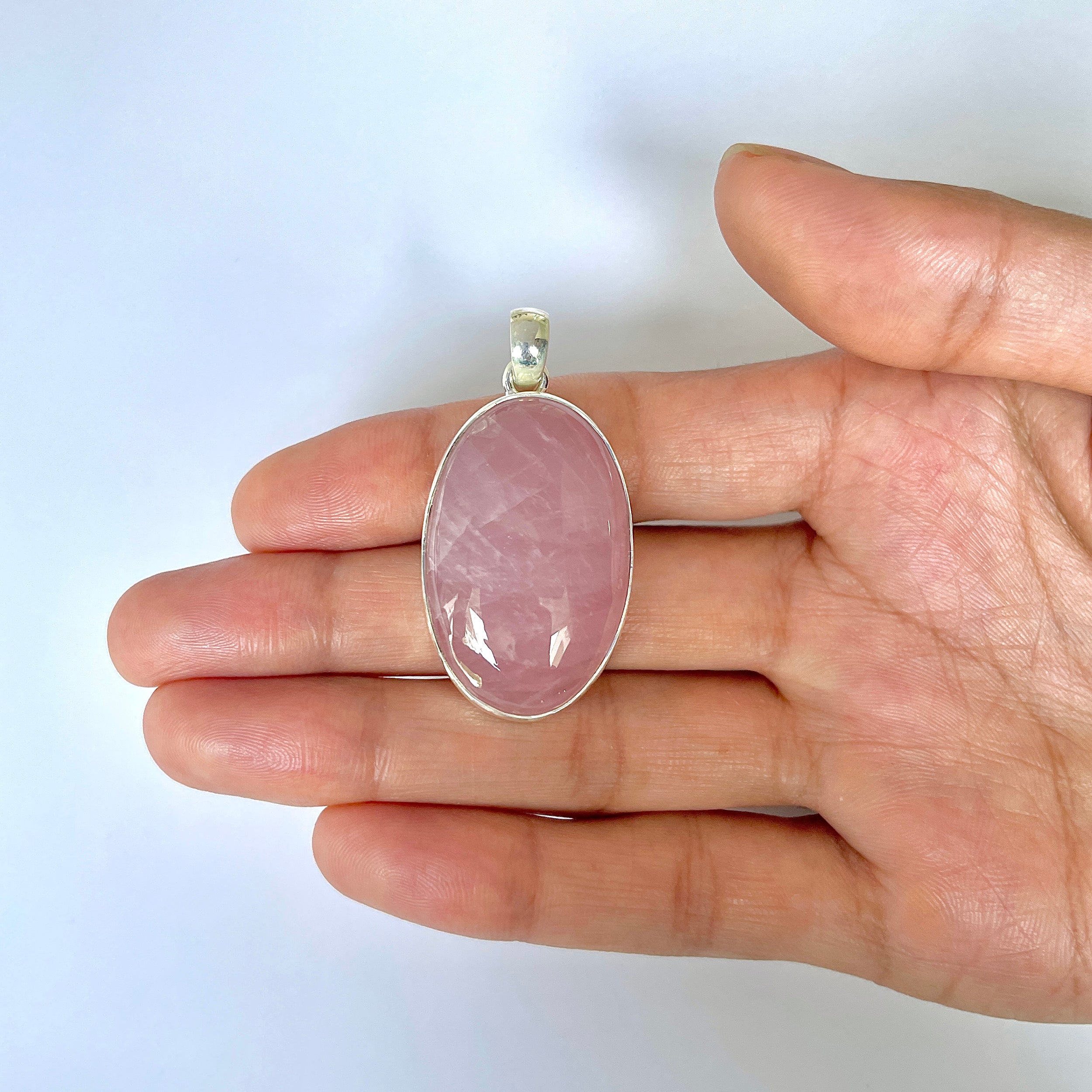 Rose Quartz Pendant-(RSQ-1-137)