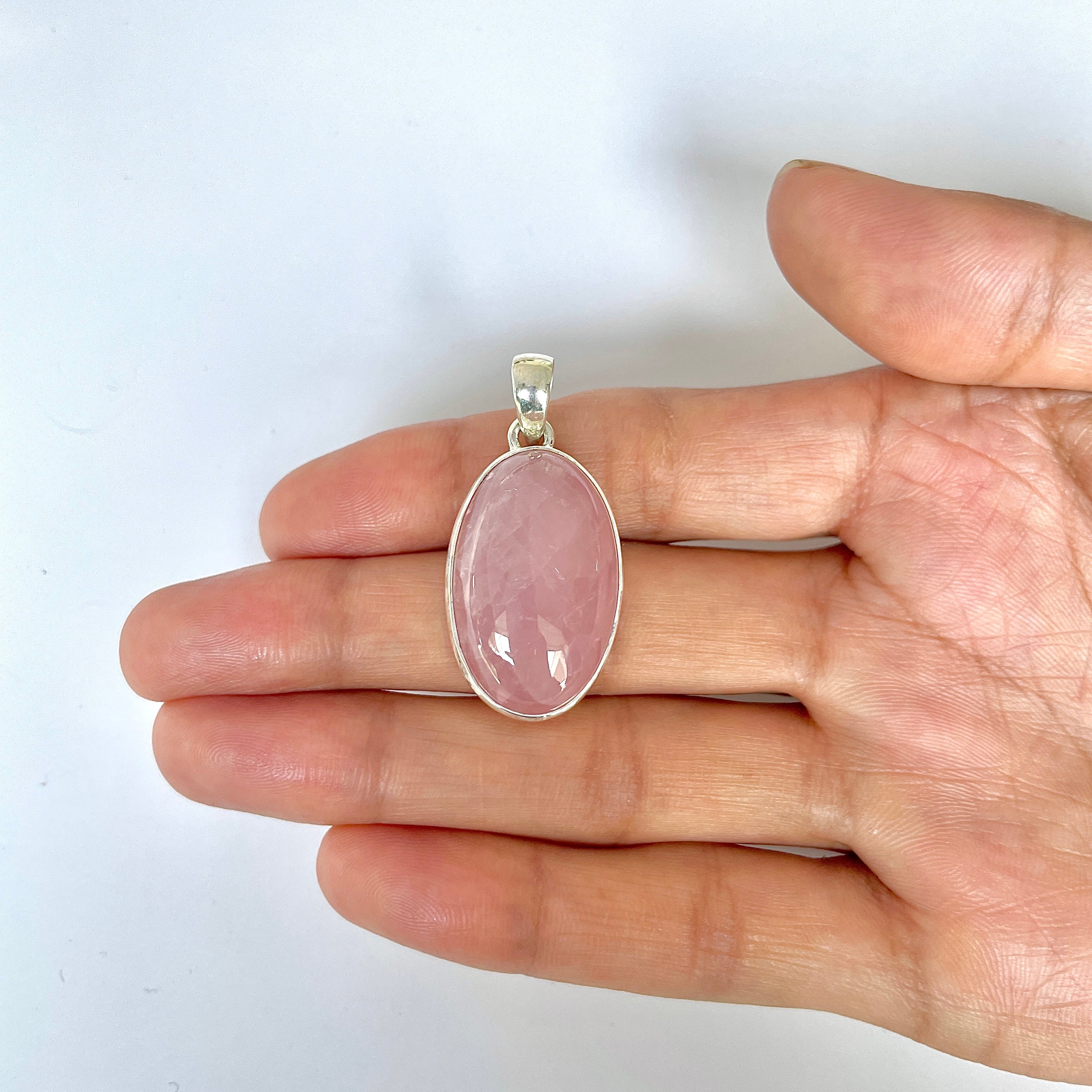 Rose Quartz Pendant-(RSQ-1-138)