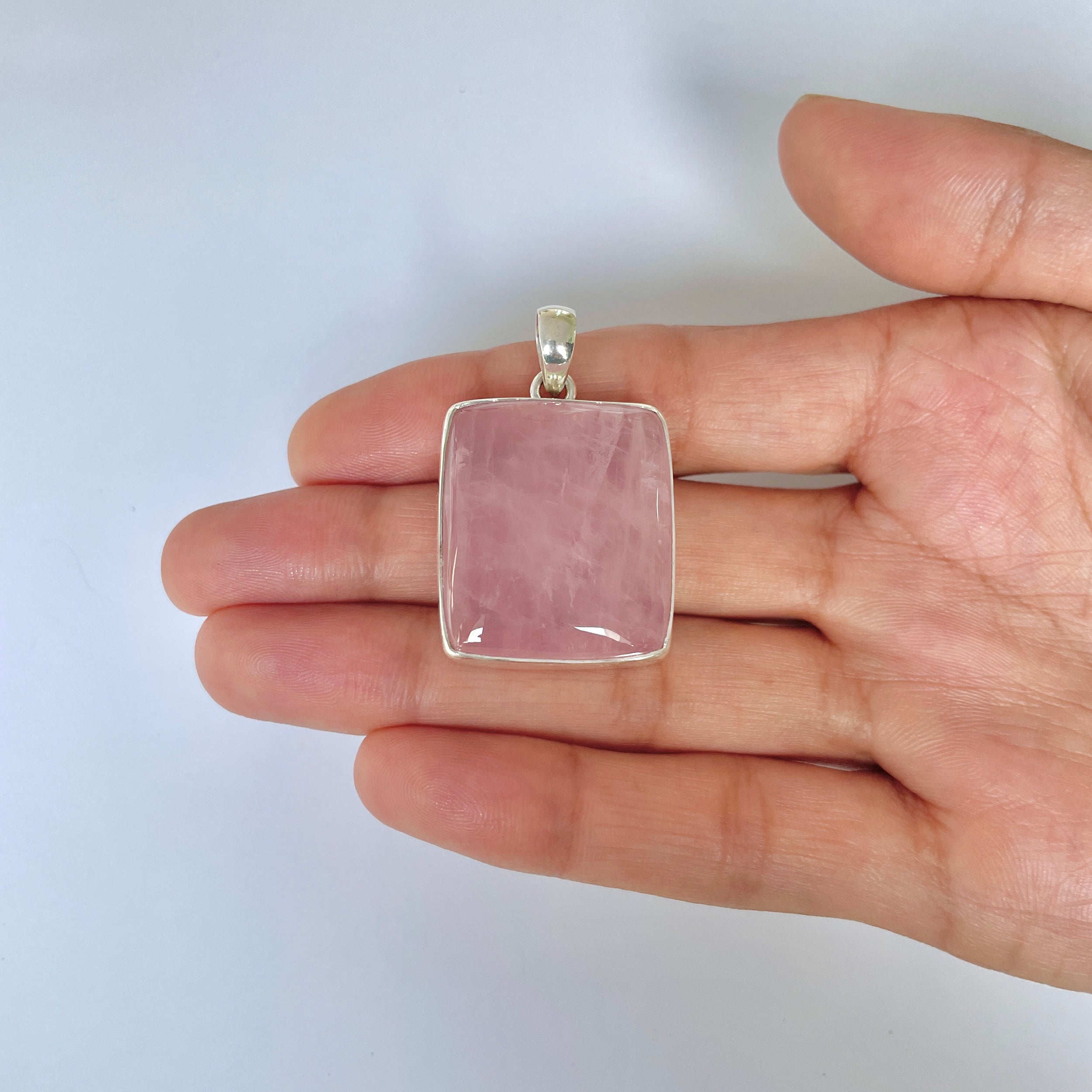 Rose Quartz Pendant-(RSQ-1-17)